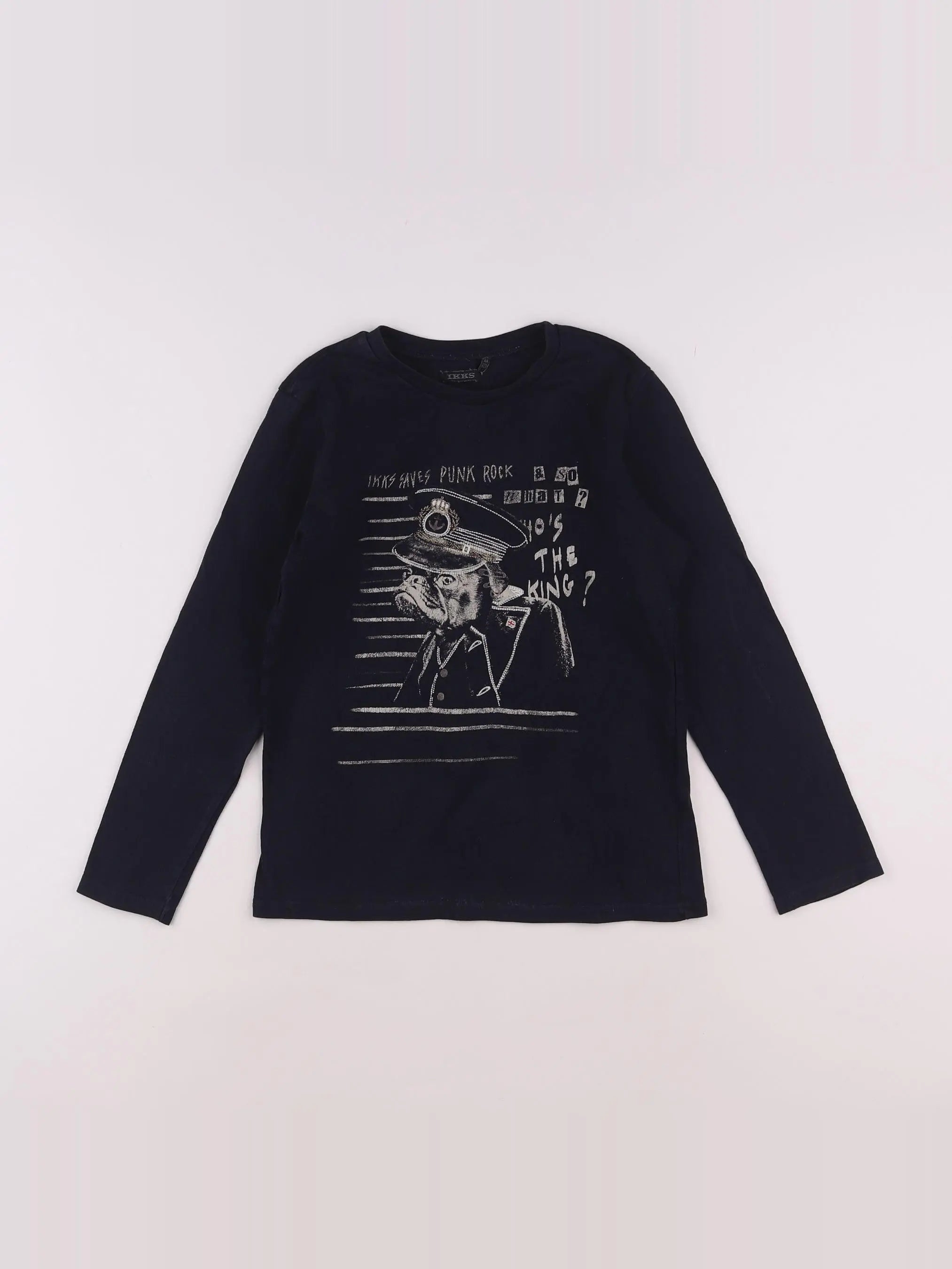 IKKS - tee-shirt bleu - 8 ans