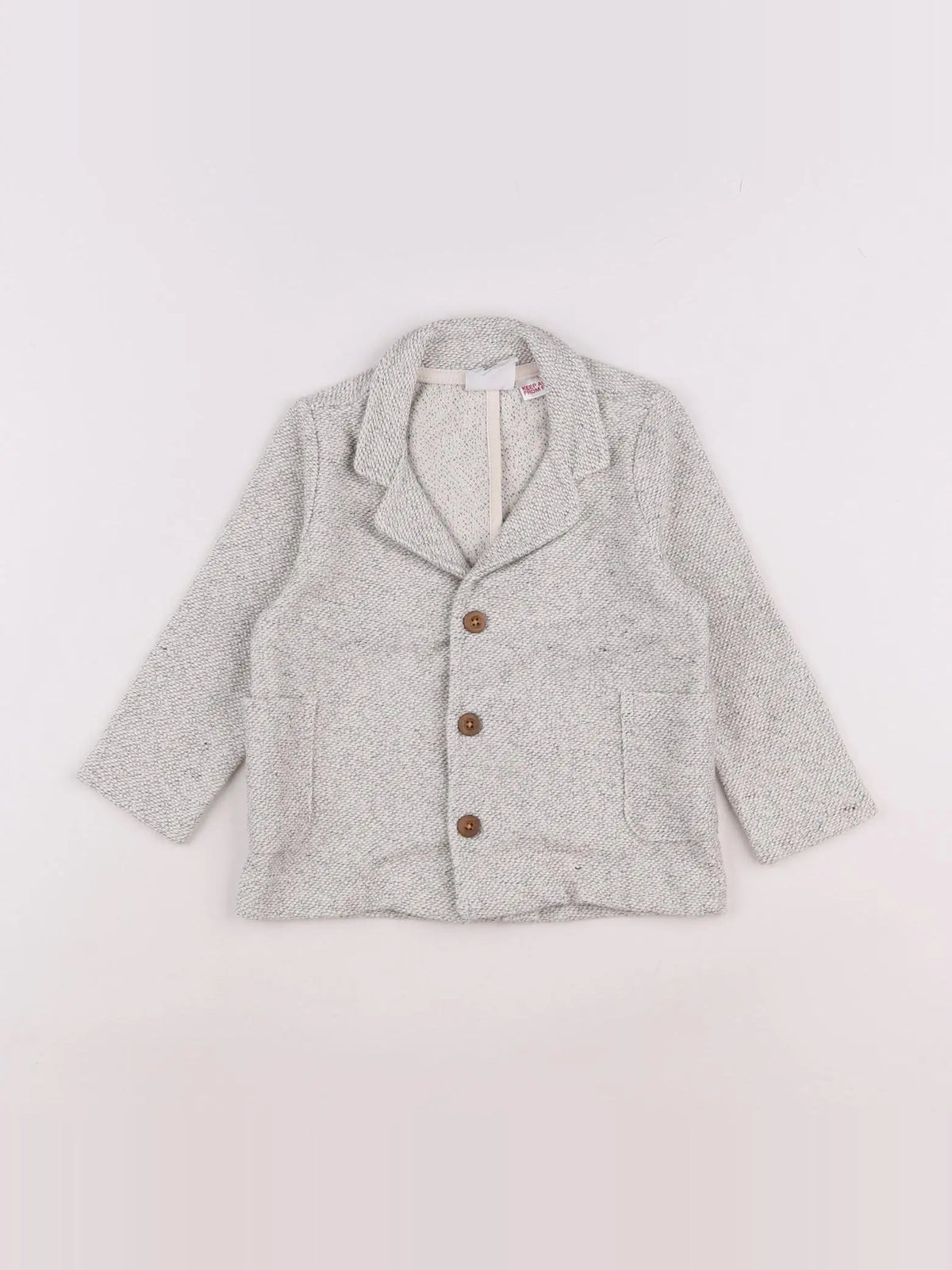 Zara - gilet gris - 12/18 mois