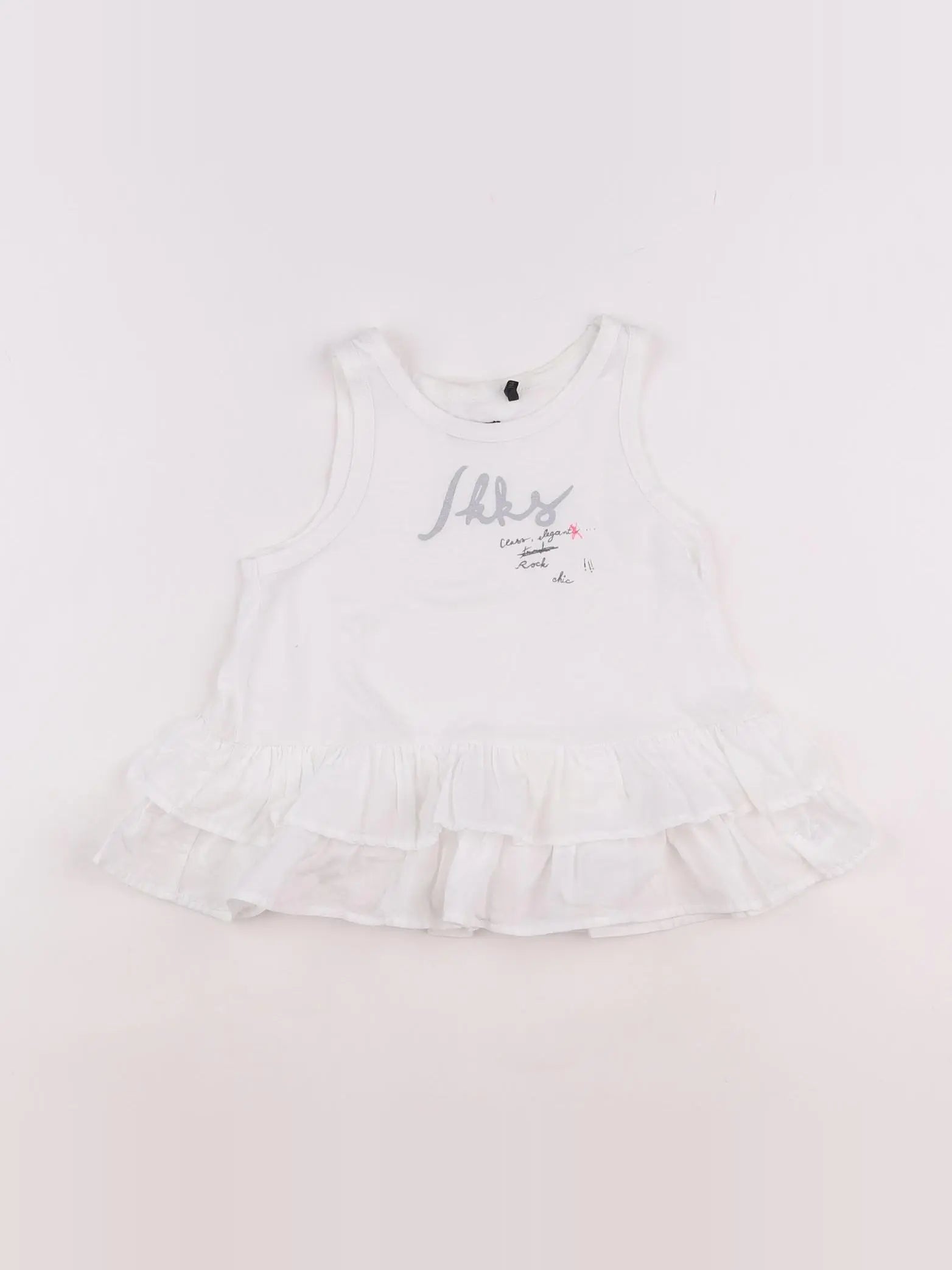 IKKS - débardeur blanc - 6 ans