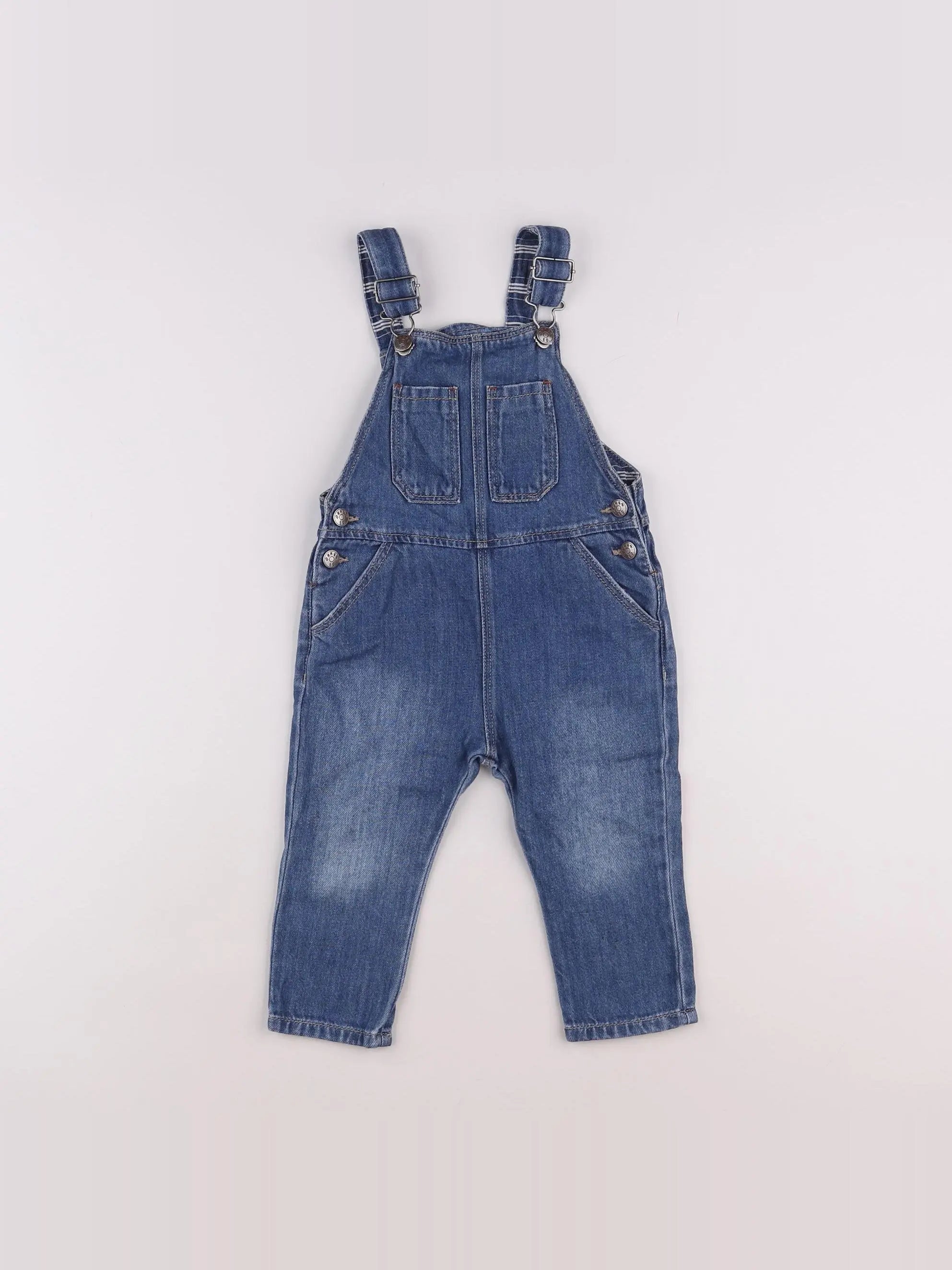 Zara - salopette bleu - 9/12 mois