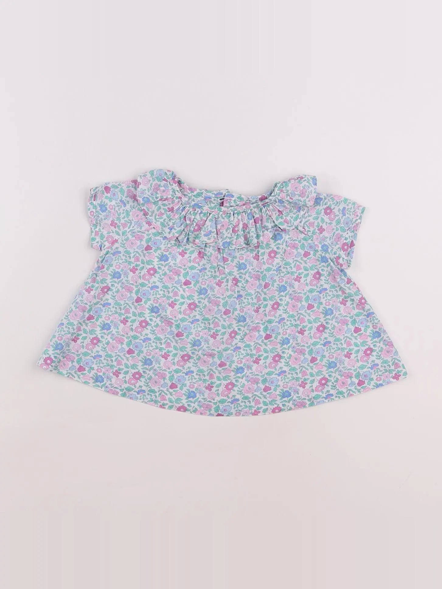 Jacadi - blouse liberty multicolore - 12 mois