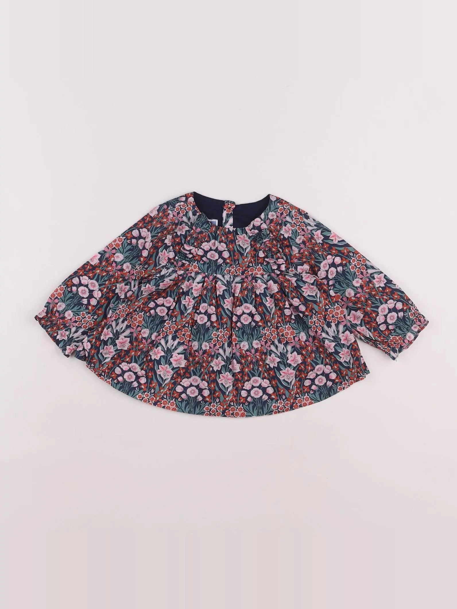 Jacadi - blouse liberty multicolore - 6 mois