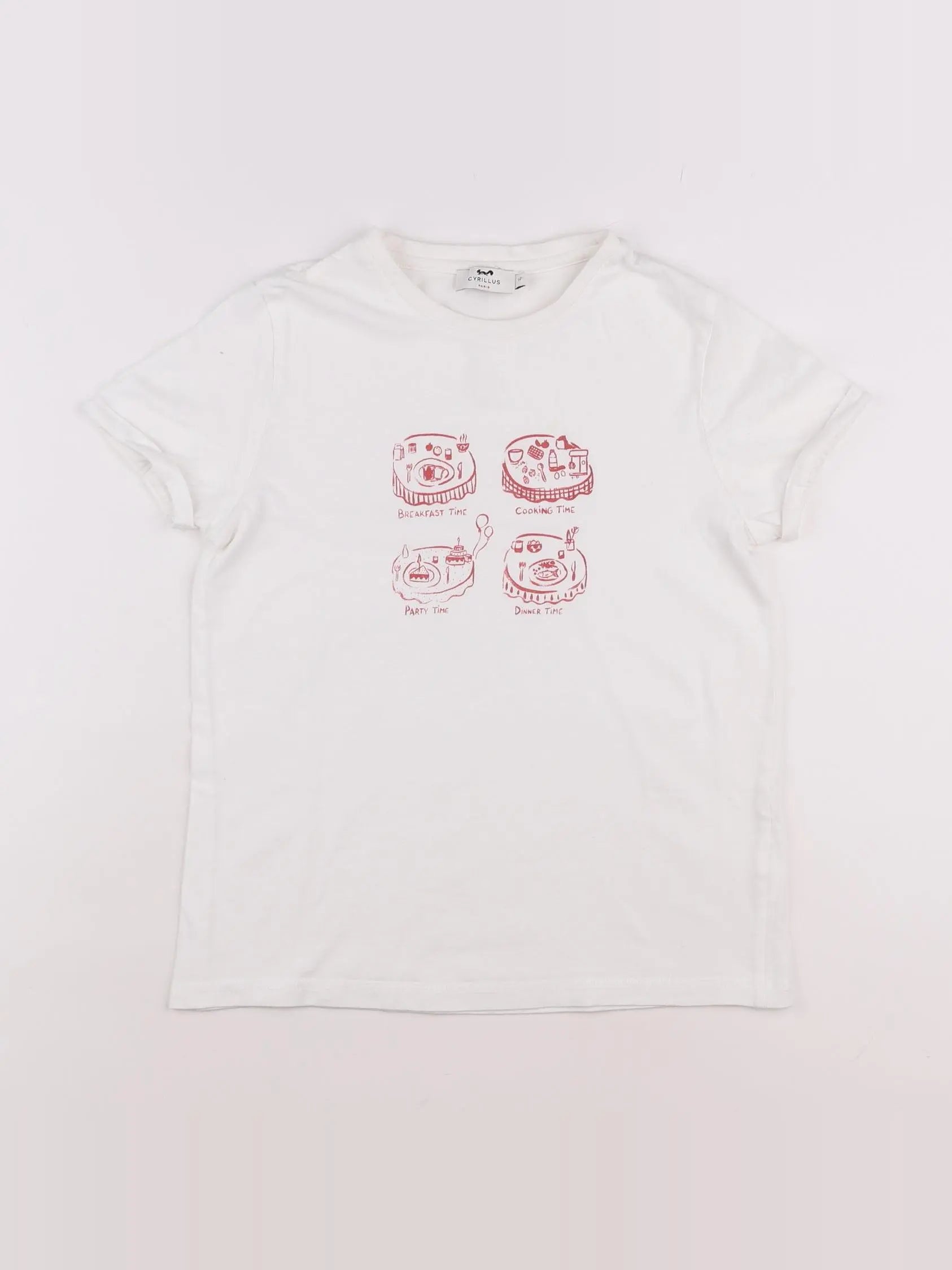 Cyrillus - tee-shirt blanc - 12 ans