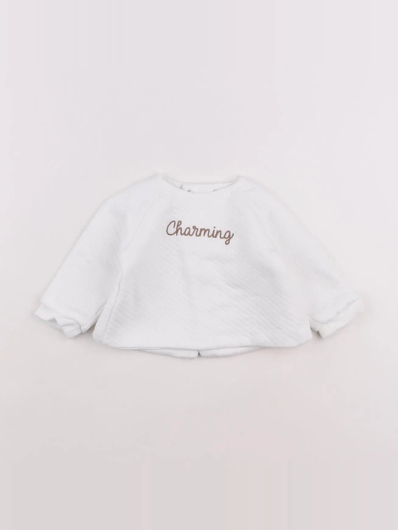 Boutchou - sweat blanc - 3 mois