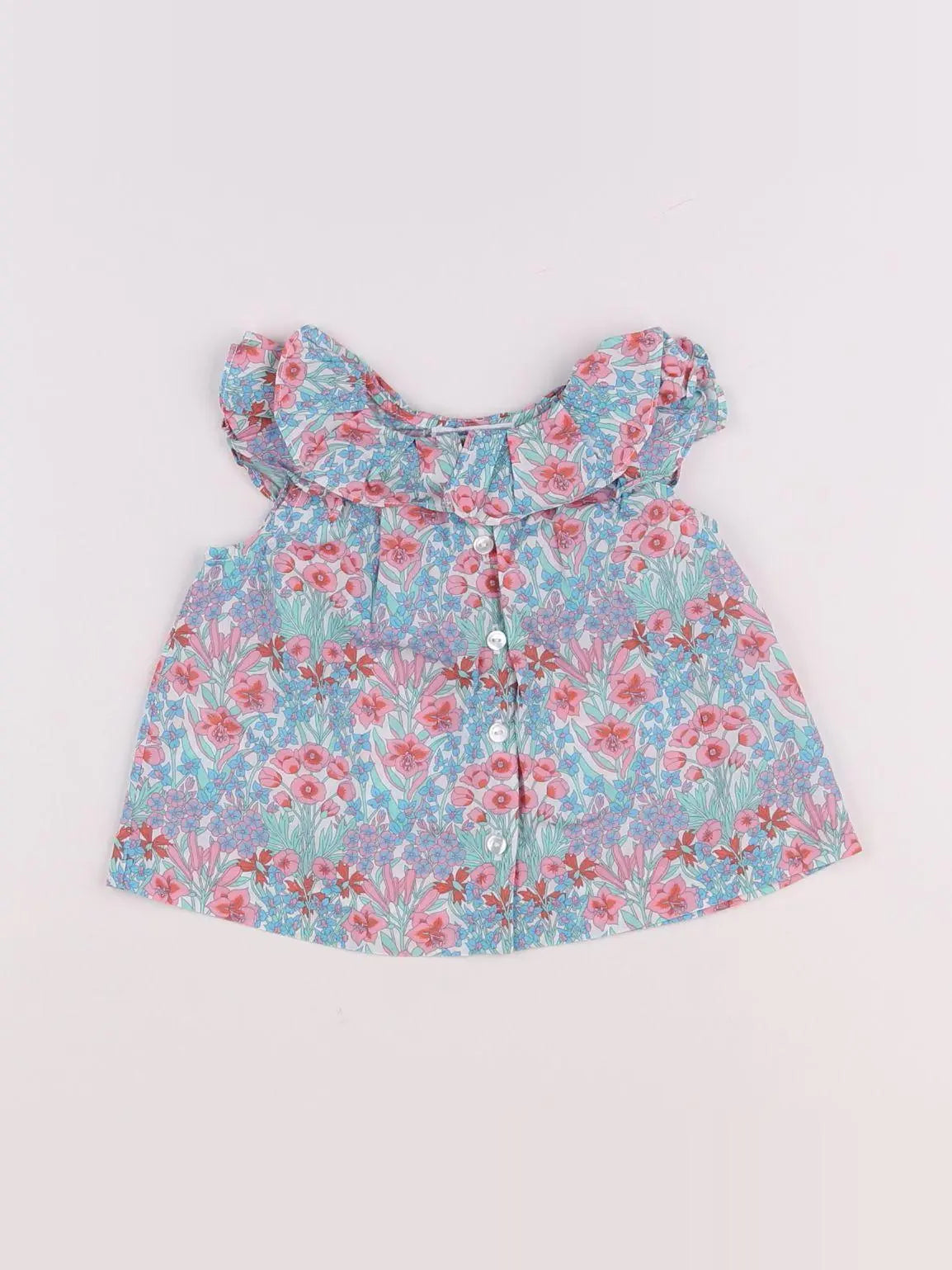 Jacadi - blouse liberty multicolore - 6 mois