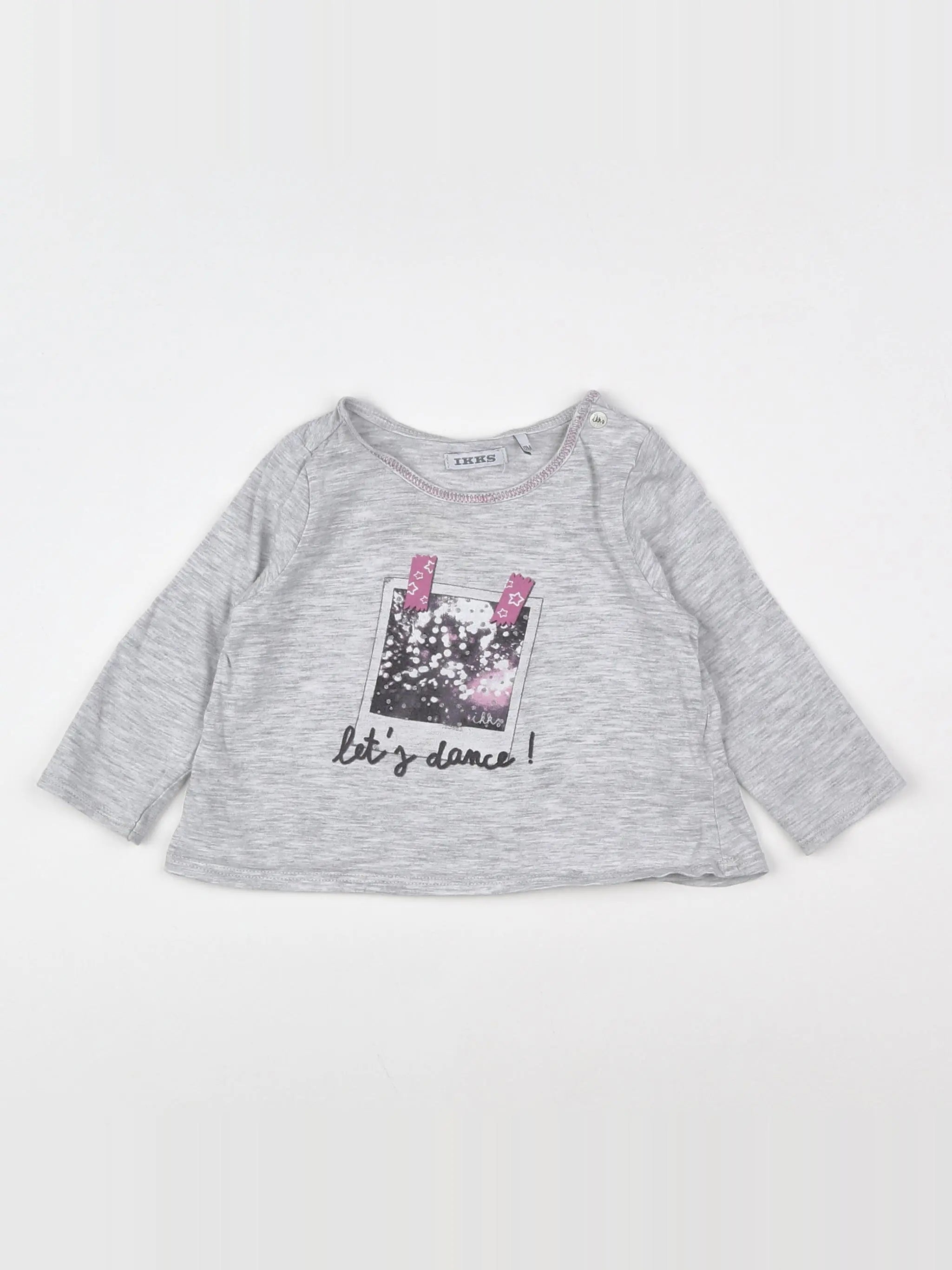 IKKS - tee-shirt gris - 12 mois