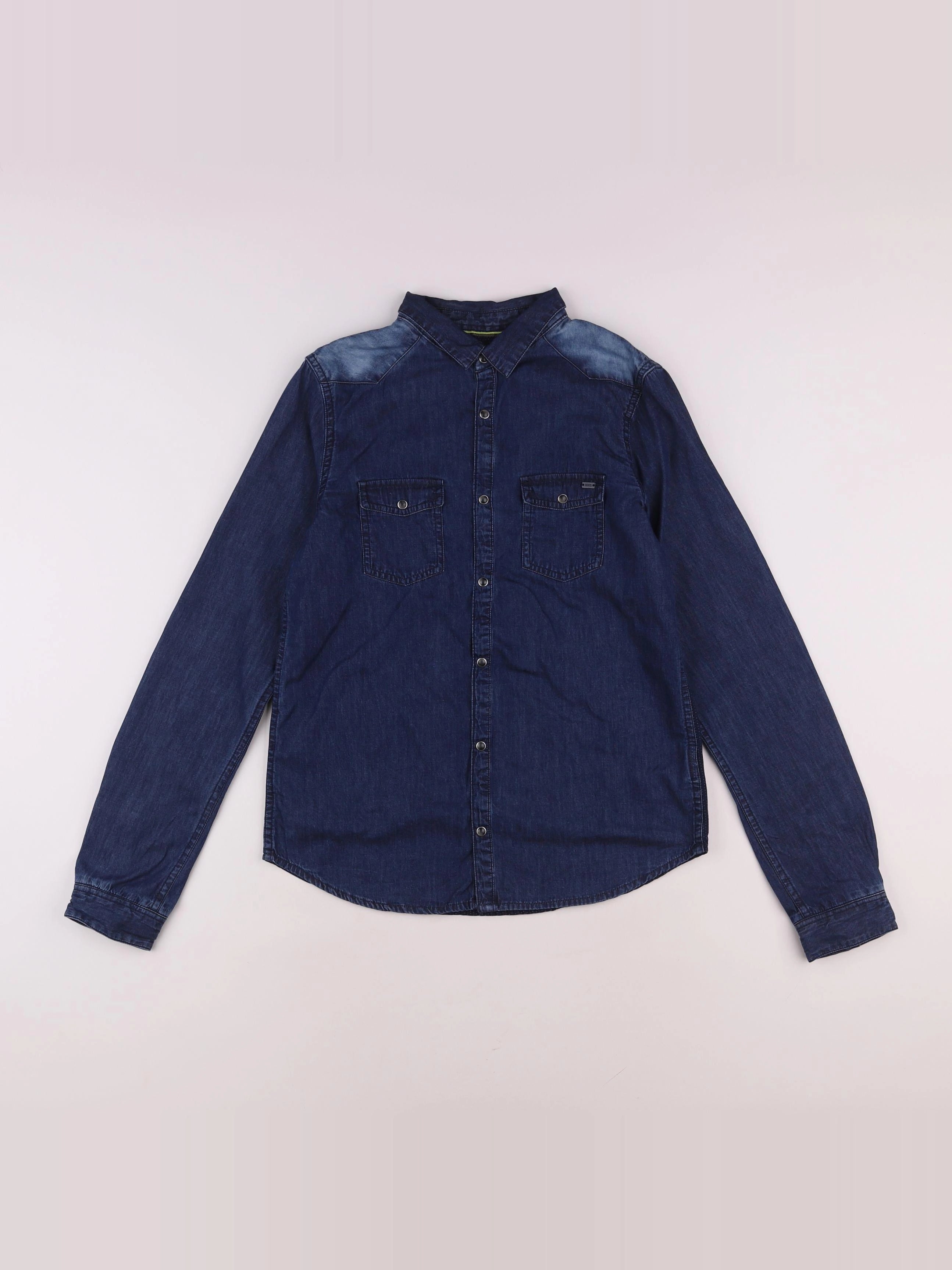 IKKS - chemise imprimé au dos bleu - 14 ans