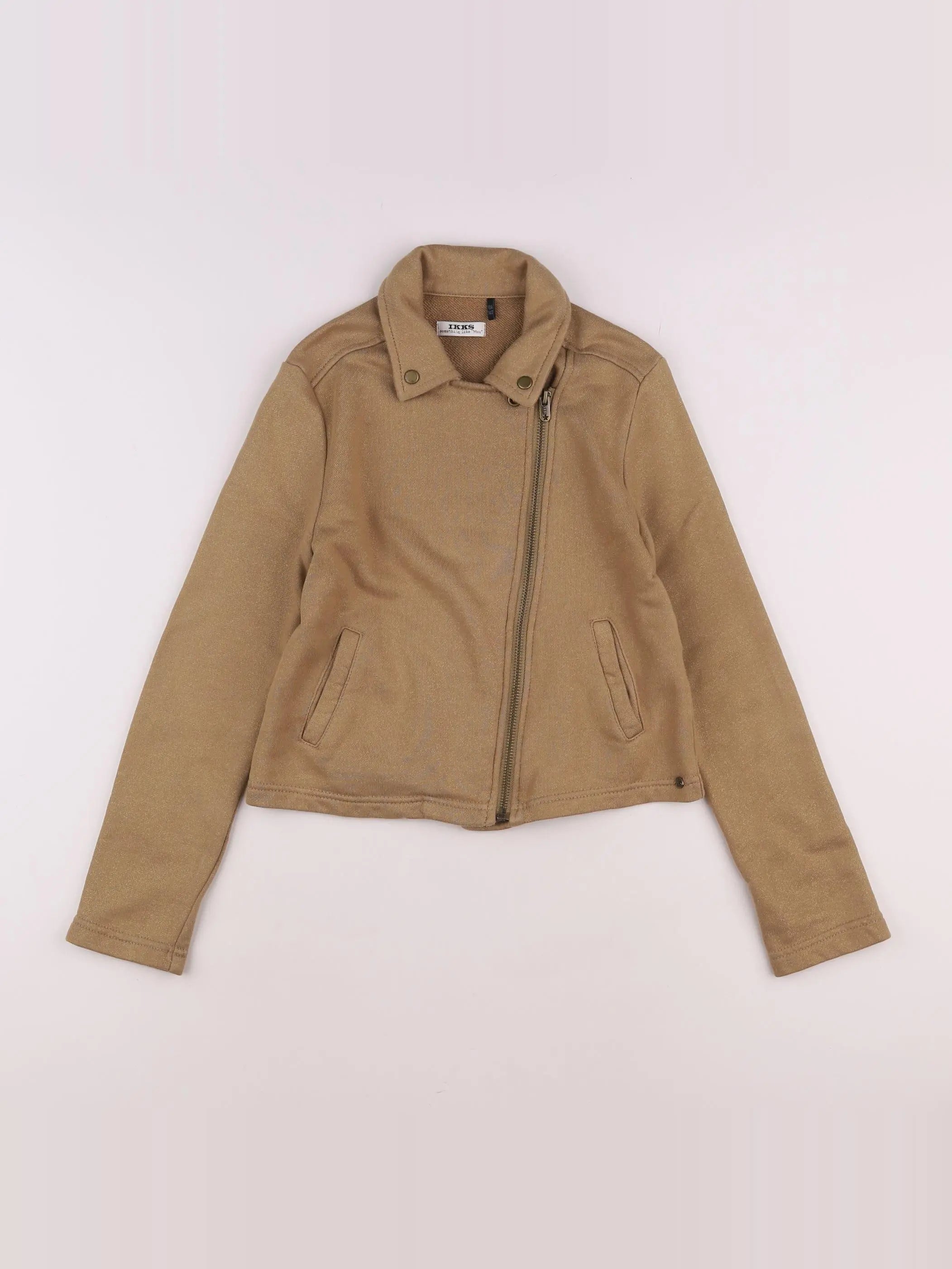 IKKS - veste marron, or - 10 ans
