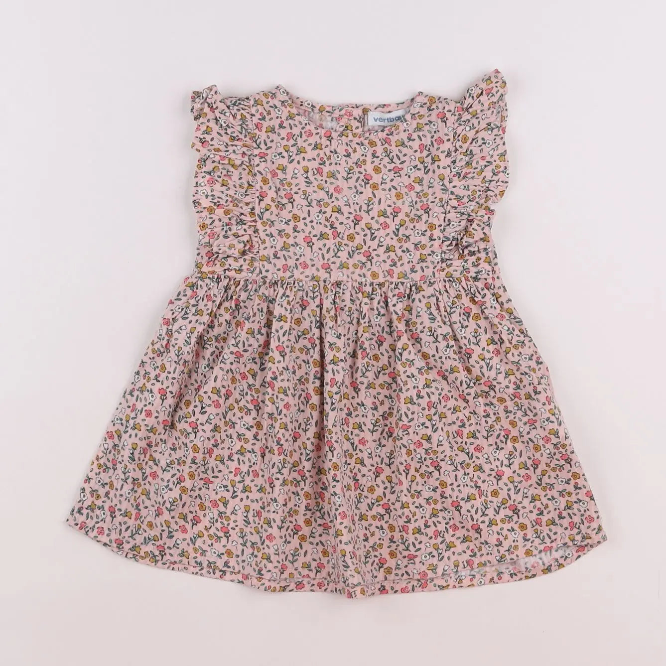 Vertbaudet - robe rose - 9 mois