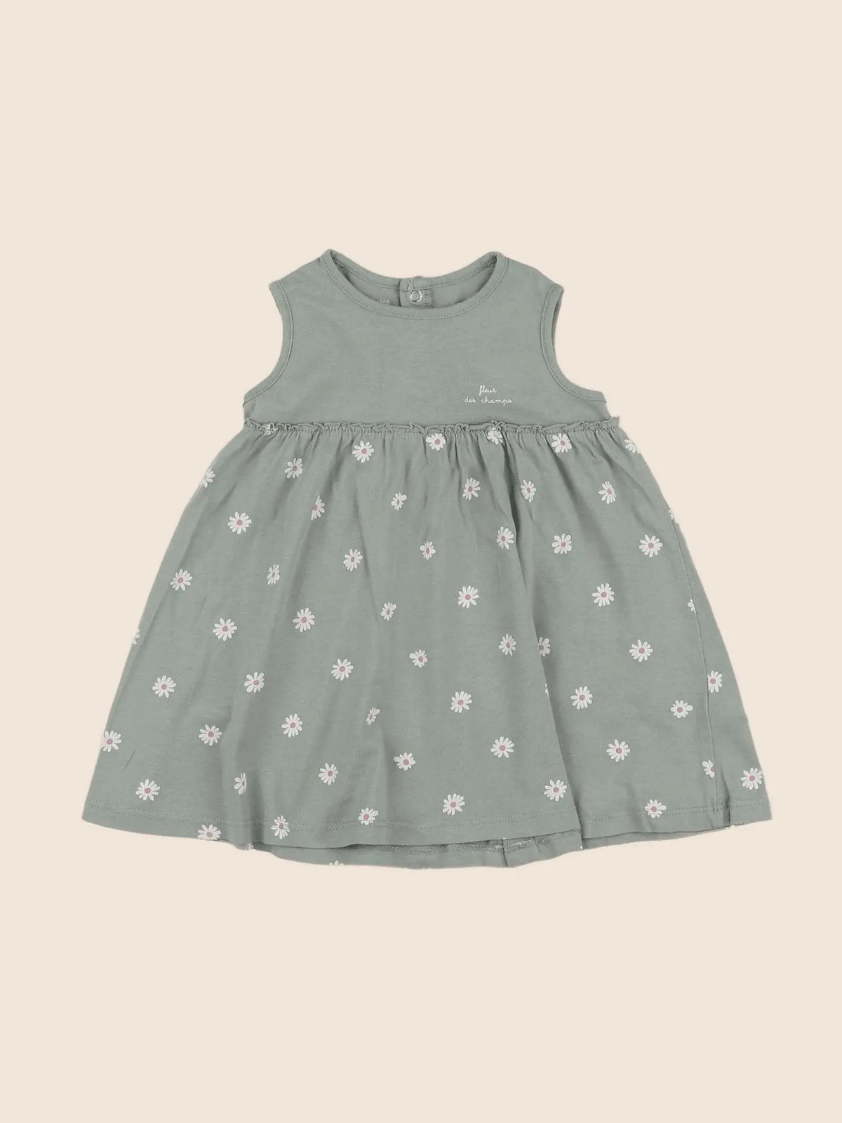 Vertbaudet - robe vert - 12 mois