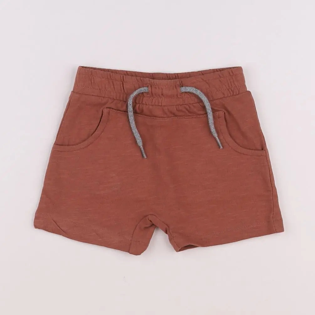 Vertbaudet - short marron - 9 mois