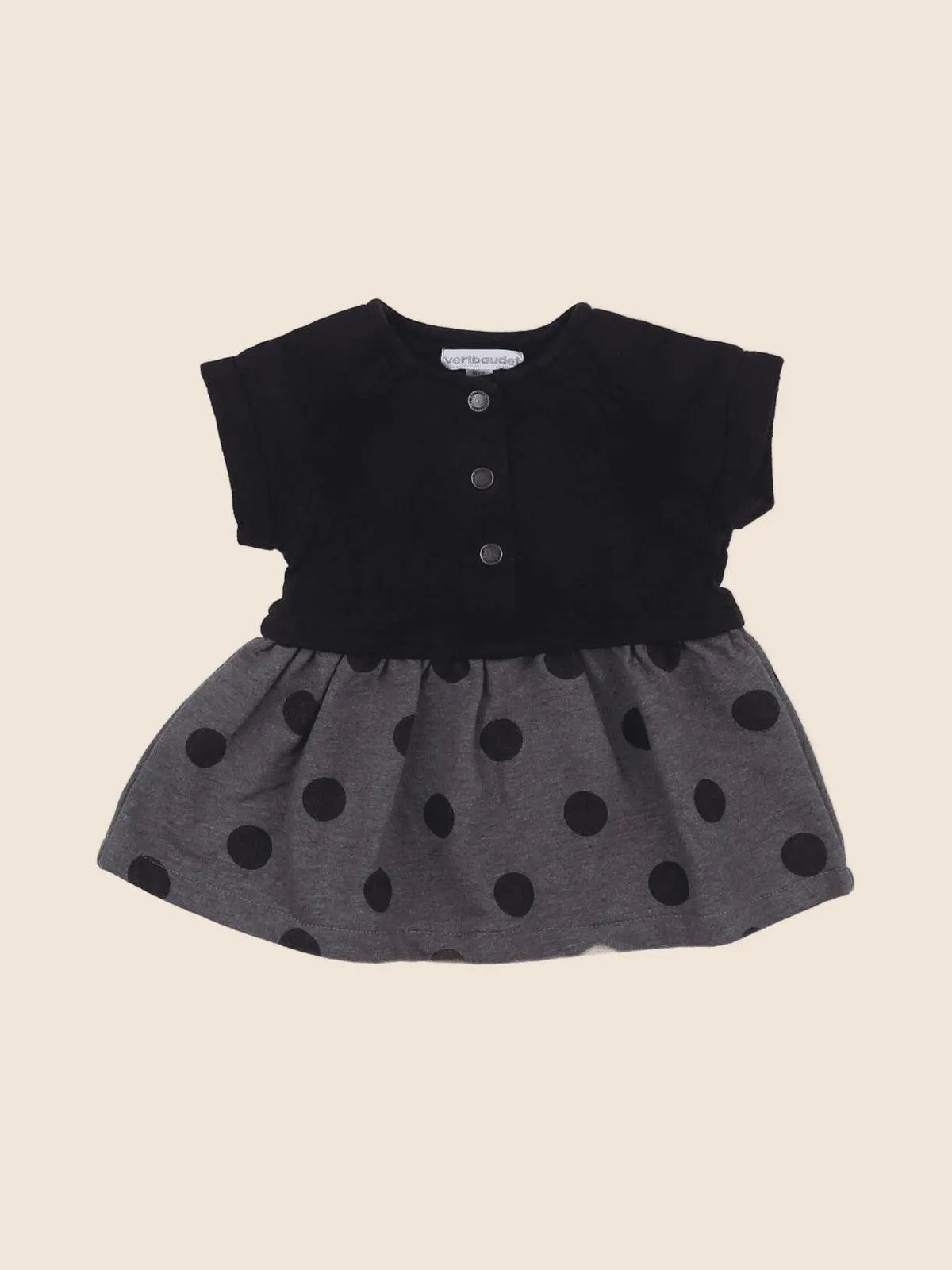 Vertbaudet - robe noir - 3 mois