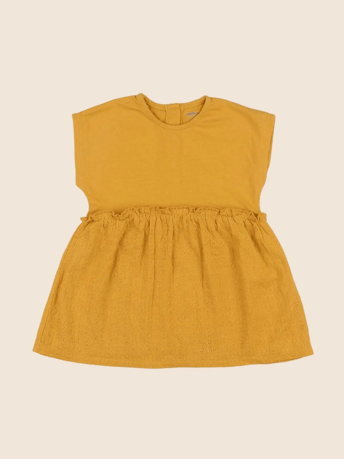 Vertbaudet - robe jaune - 12 mois