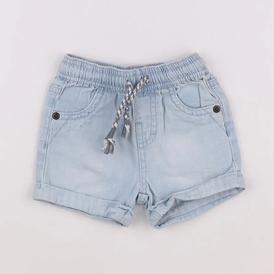 Vertbaudet - short bleu - 6 mois