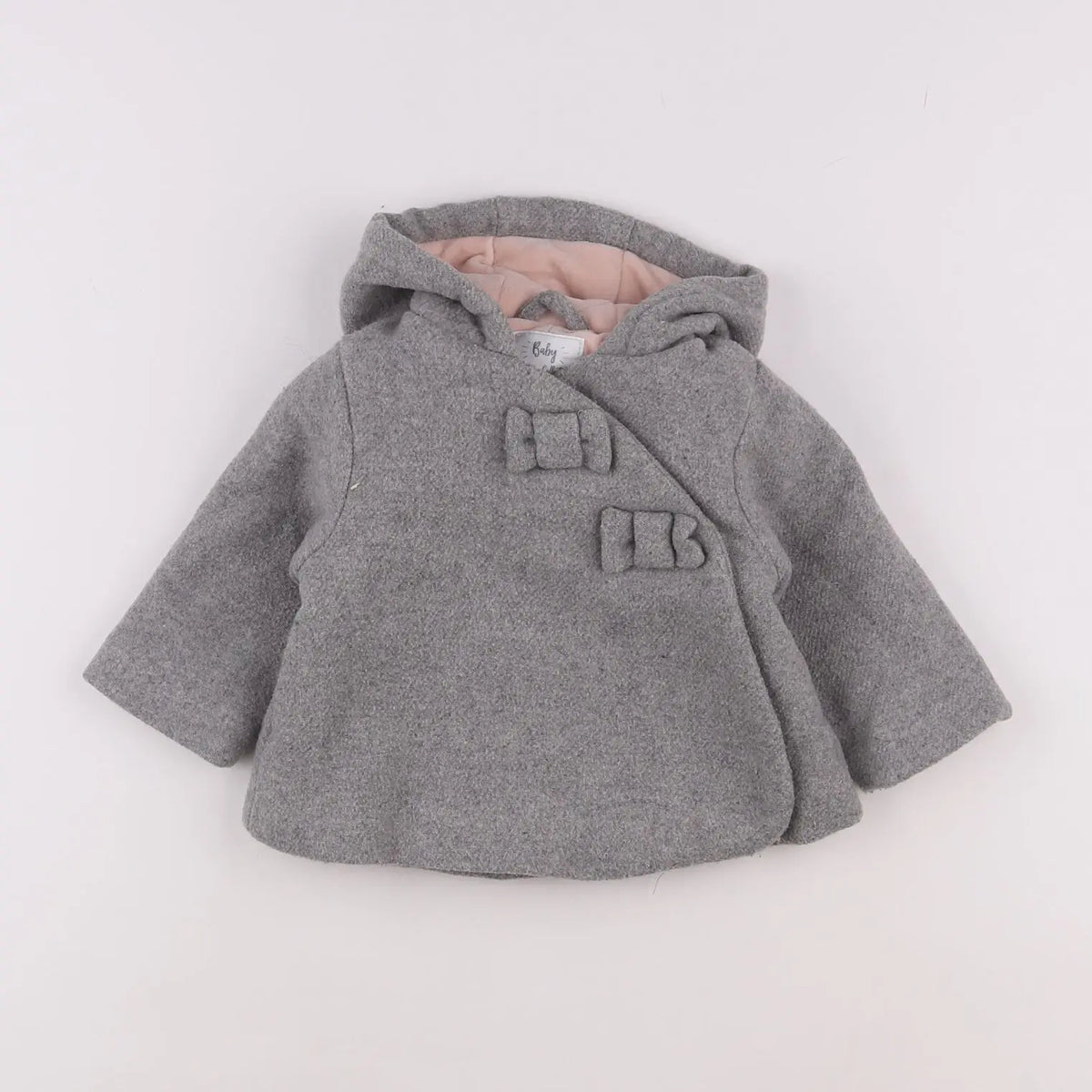 Vertbaudet - manteau gris - 6 mois