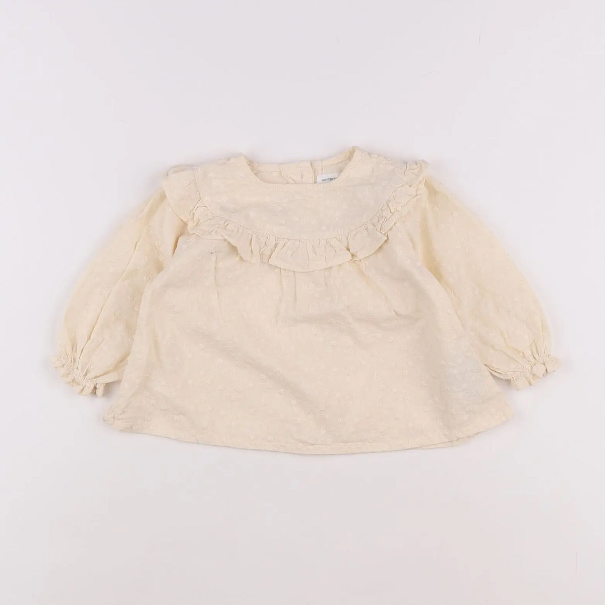 Vertbaudet - blouse beige - 12 mois