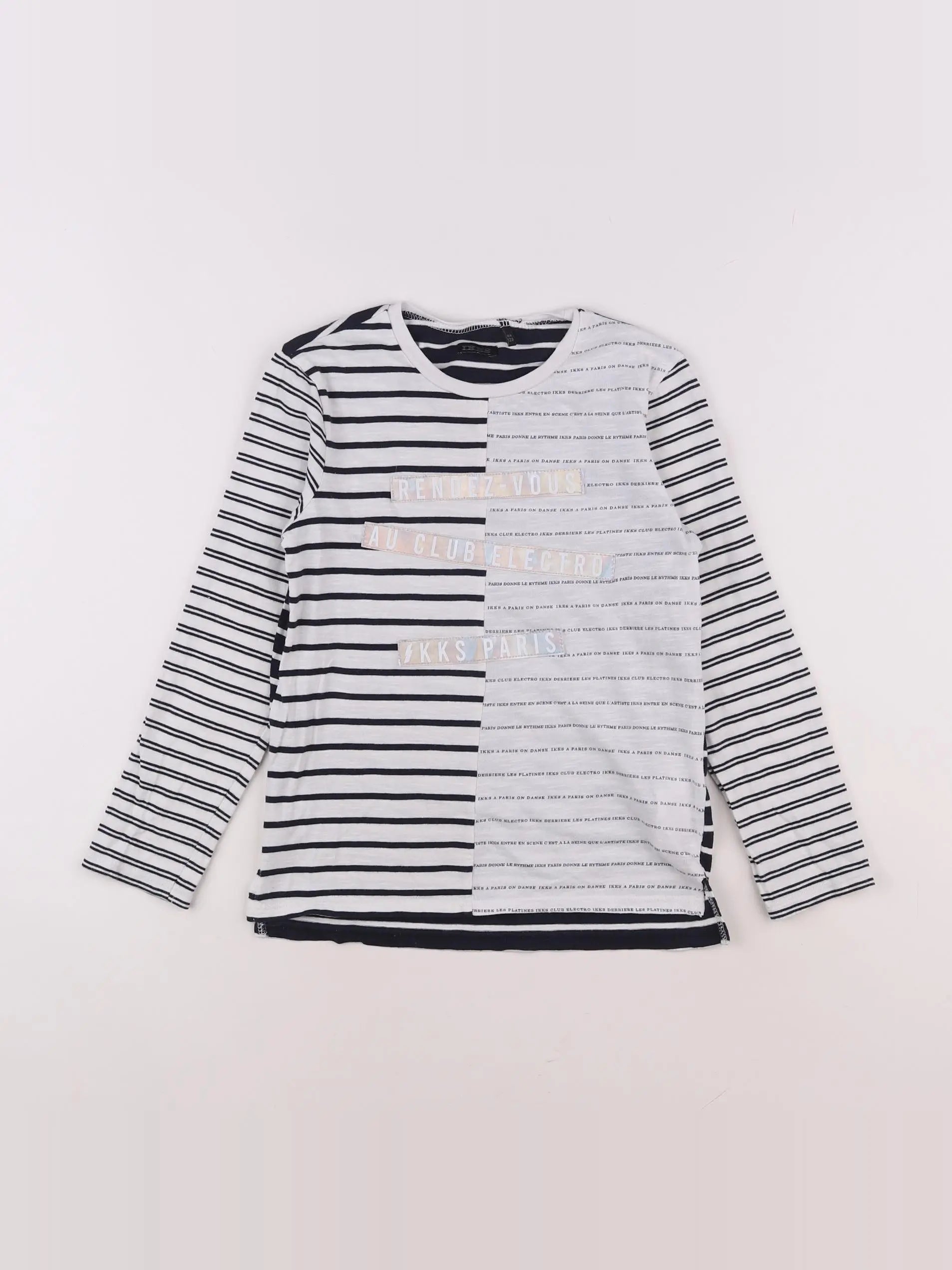 IKKS - tee-shirt blanc - 8 ans