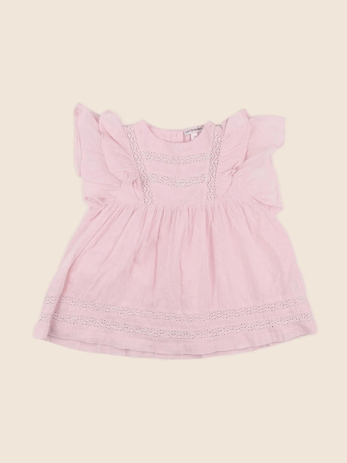 Vertbaudet - robe rose - 12 mois