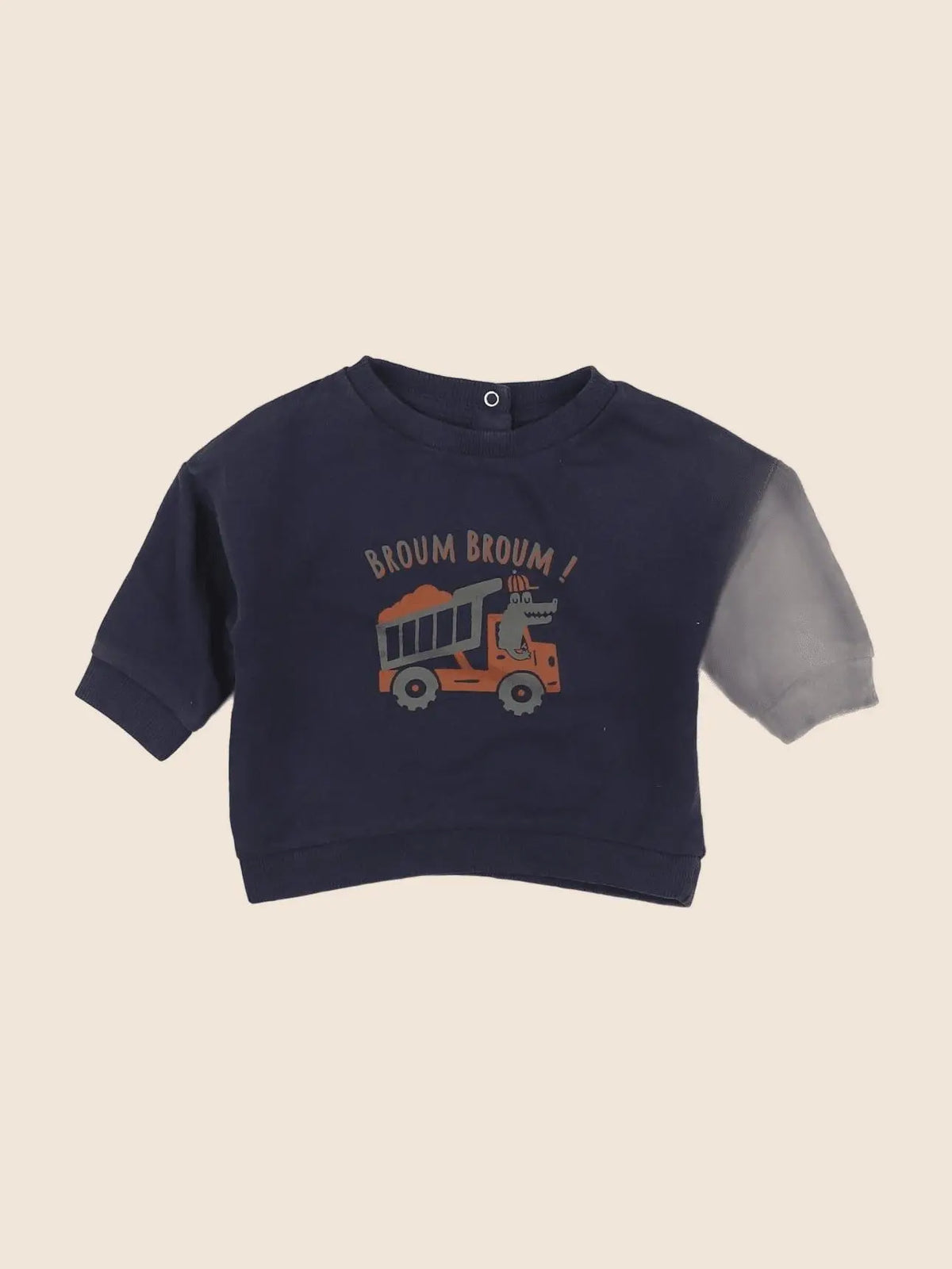 Vertbaudet - sweat bleu - 3 mois