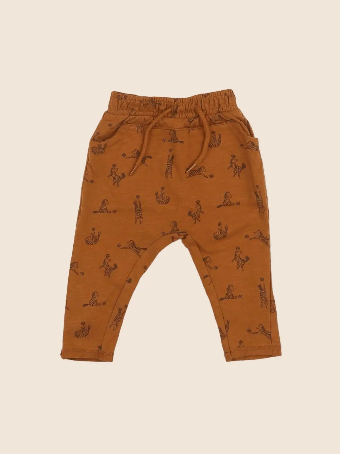 Vertbaudet - sarouel marron - 3 mois