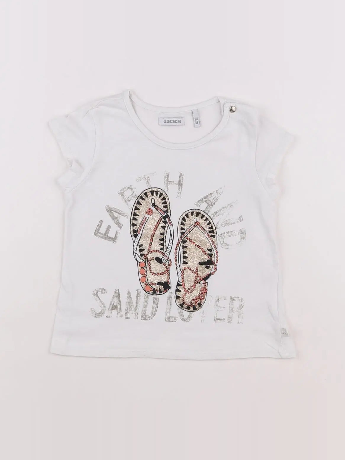 IKKS - tee-shirt blanc - 2 ans