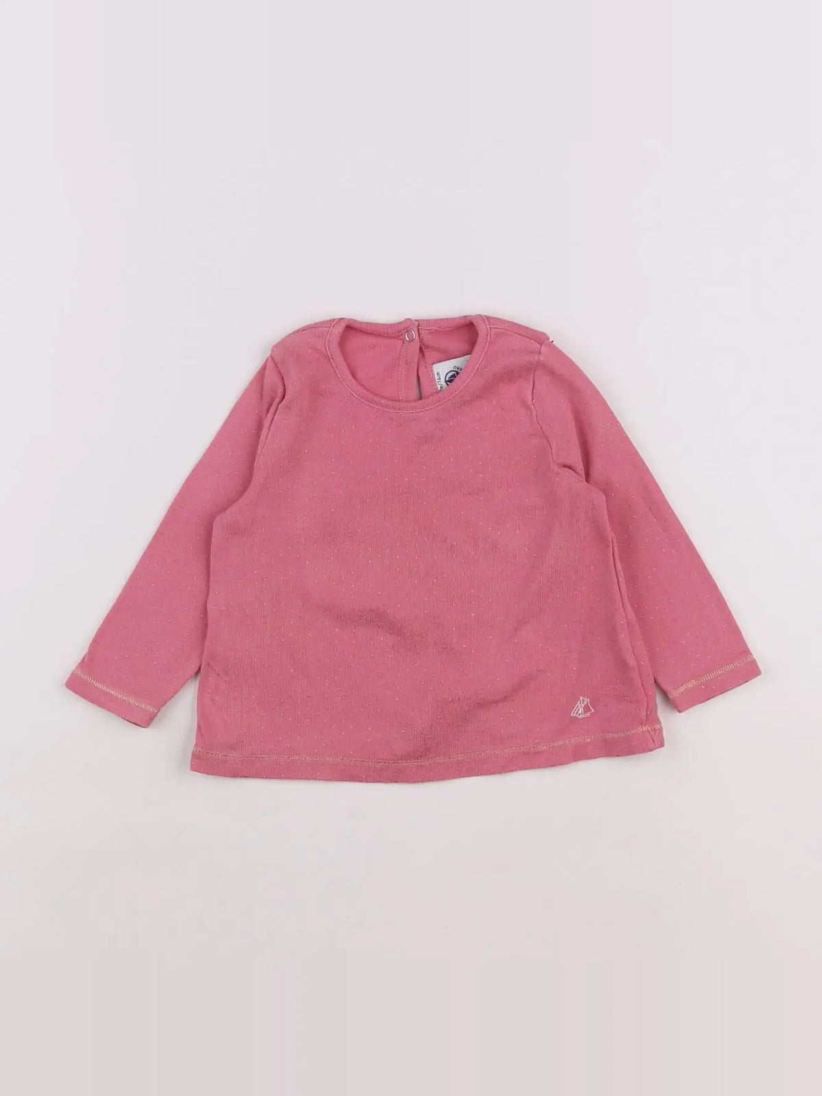 Petit Bateau - tee-shirt rose - 12 mois