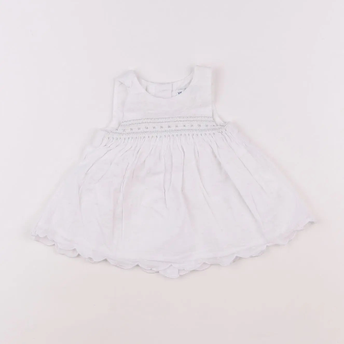 Vertbaudet - robe blanc - 1 mois