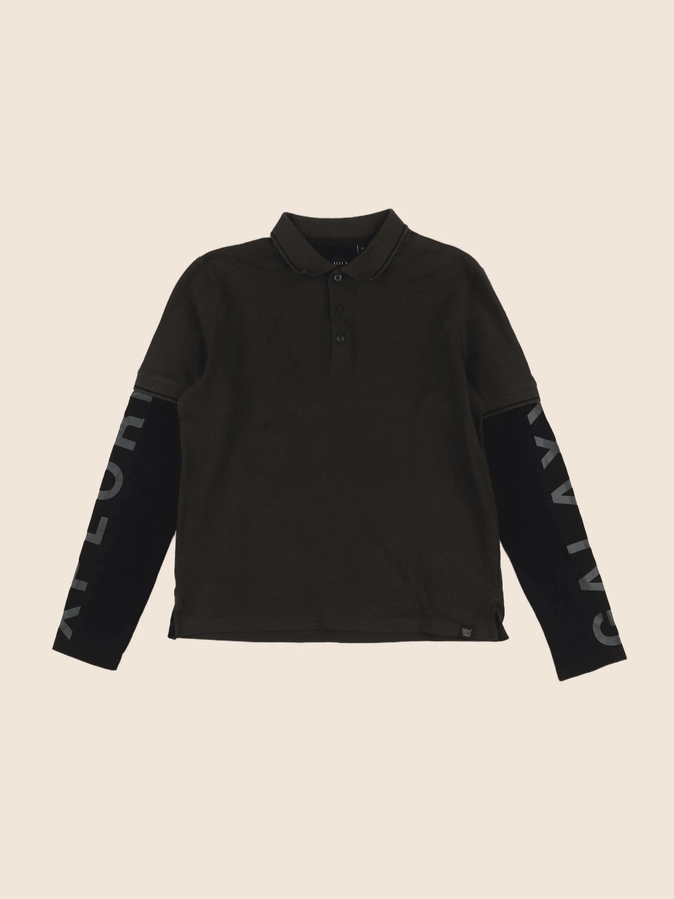 IKKS - polo vert, noir - 12 ans
