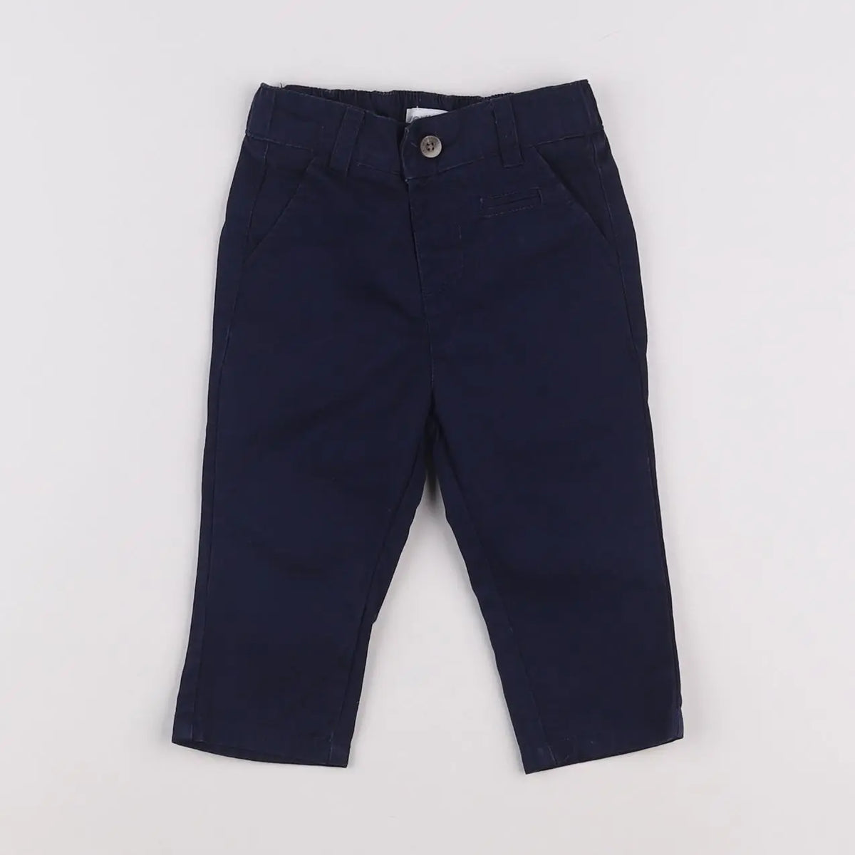 Vertbaudet - pantalon bleu - 9 mois