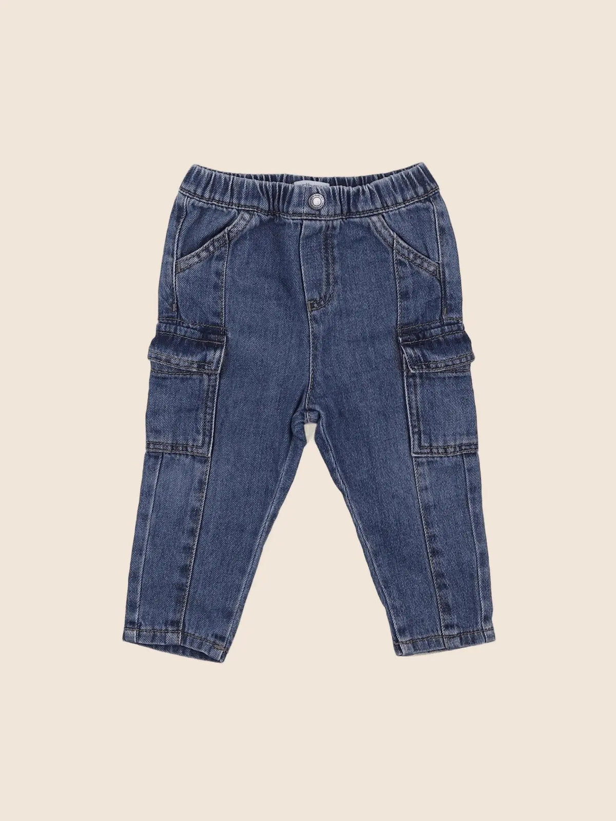 Vertbaudet - jean bleu - 9 mois