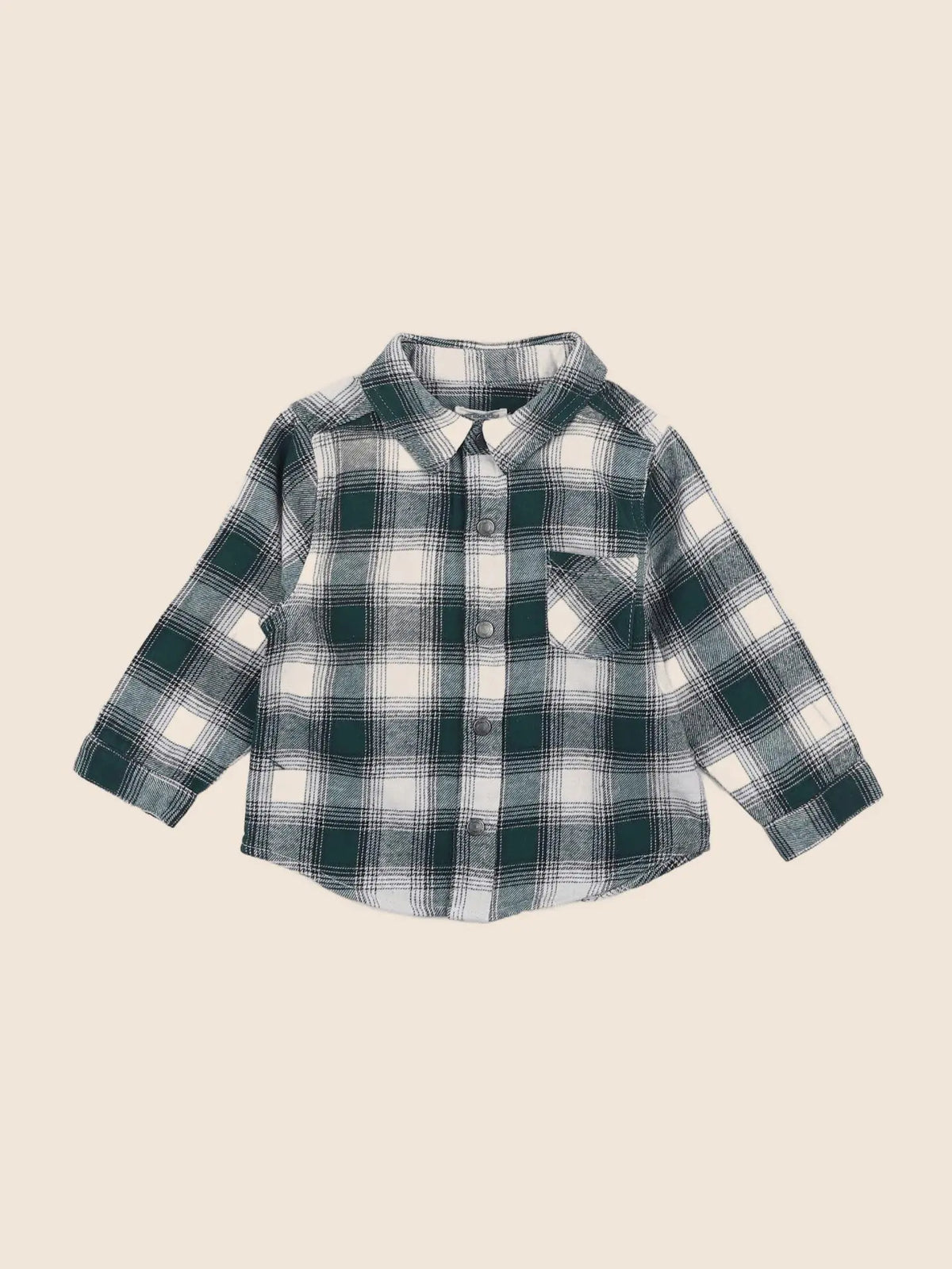 Vertbaudet - chemise vert - 12 mois