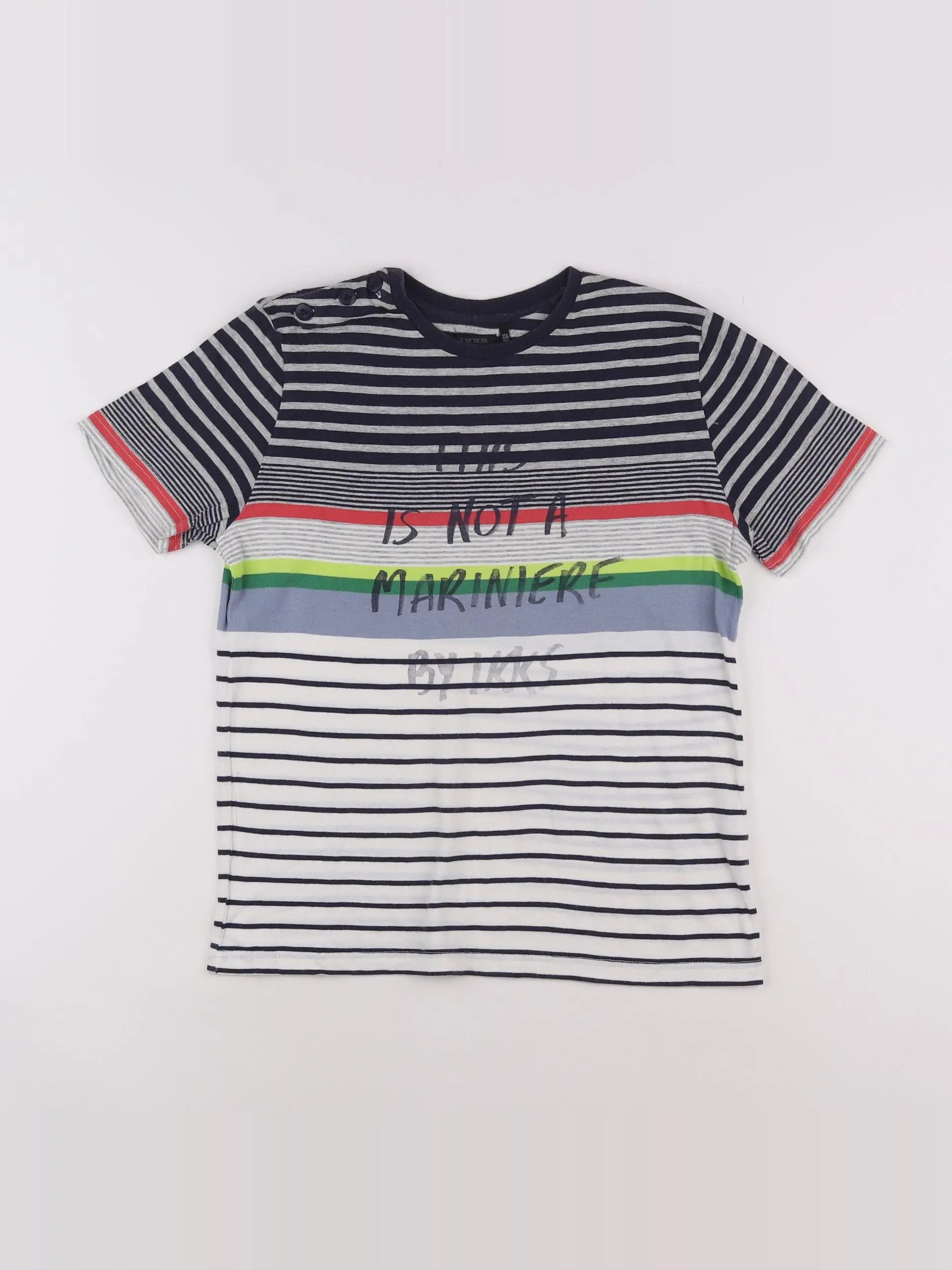 IKKS - tee-shirt multicolore - 12 ans