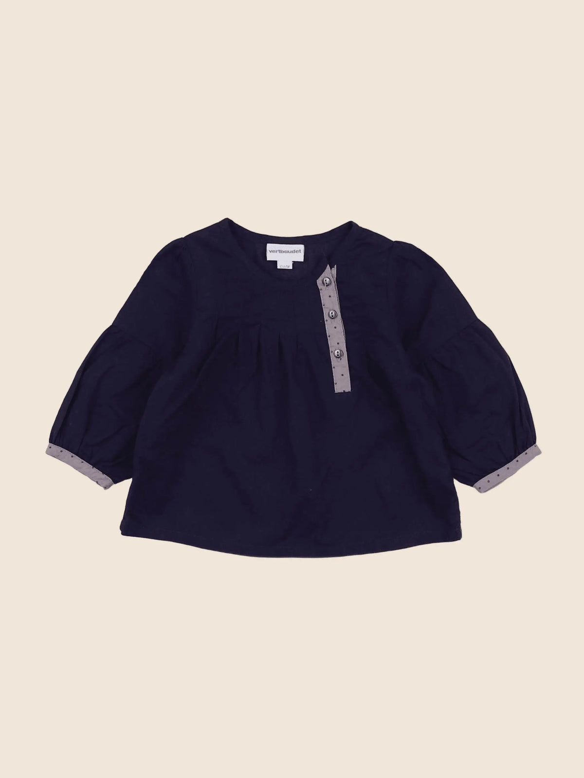 Vertbaudet - blouse bleu - 6 mois