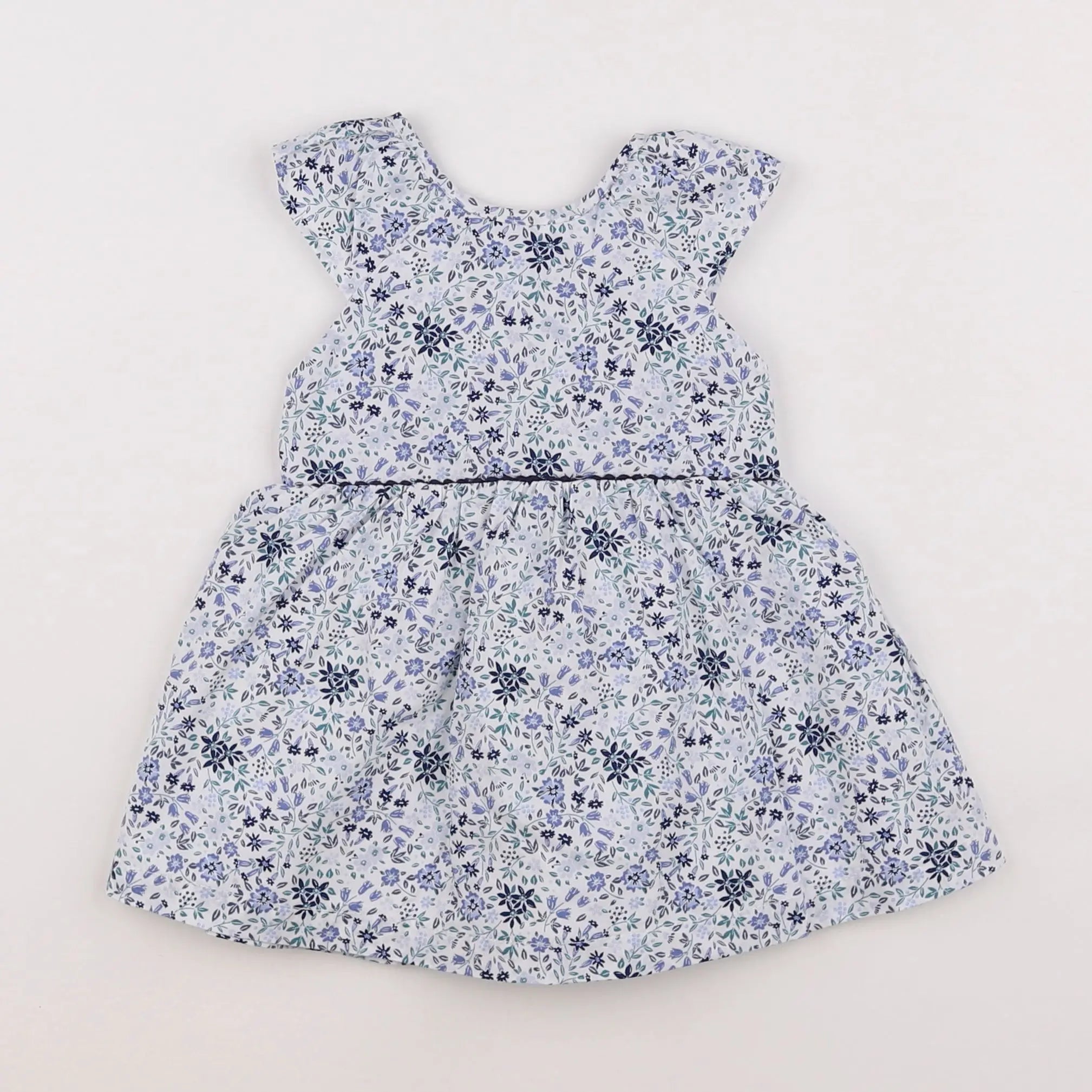 Vertbaudet - robe bleu - 9 mois