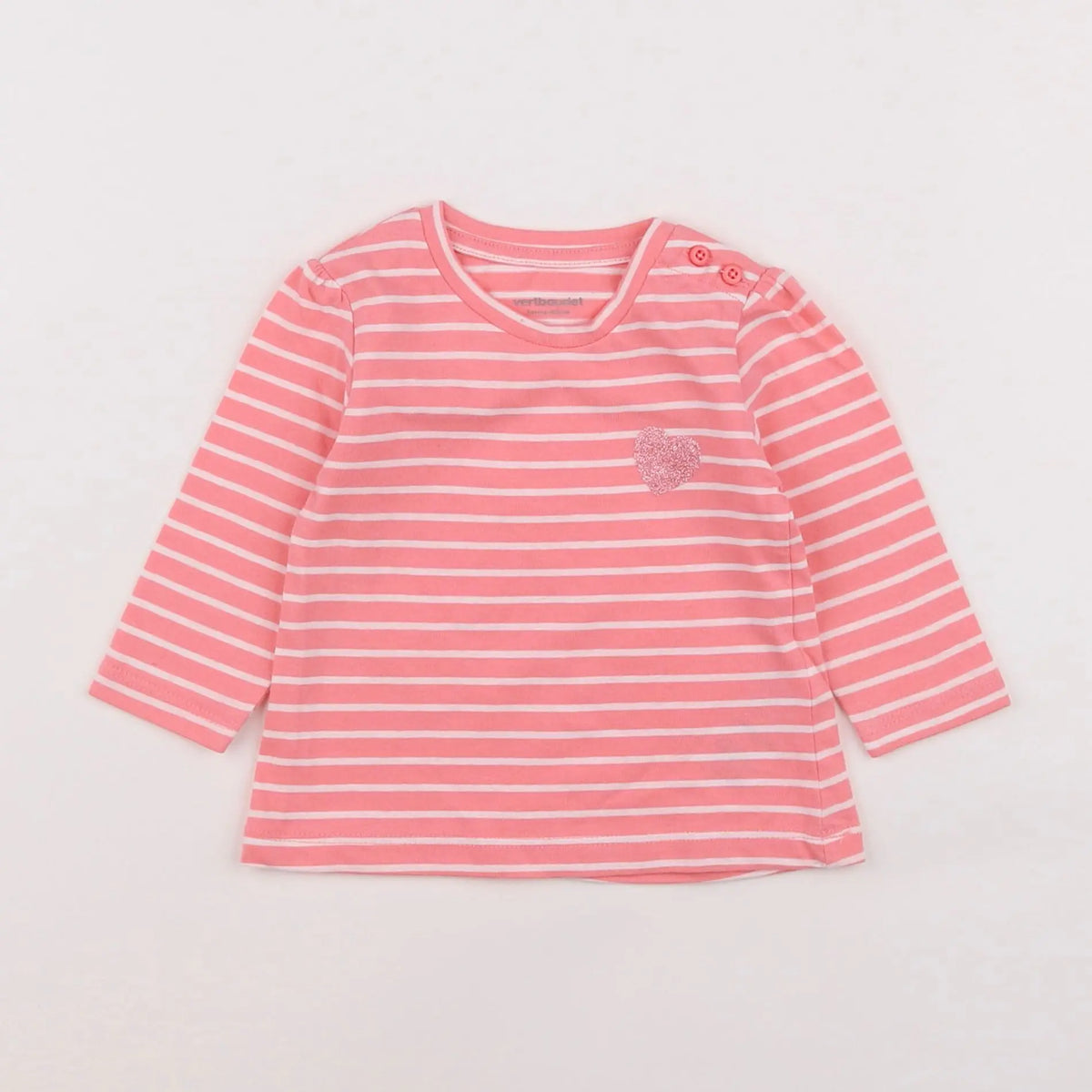 Vertbaudet - tee-shirt rose - 3 mois