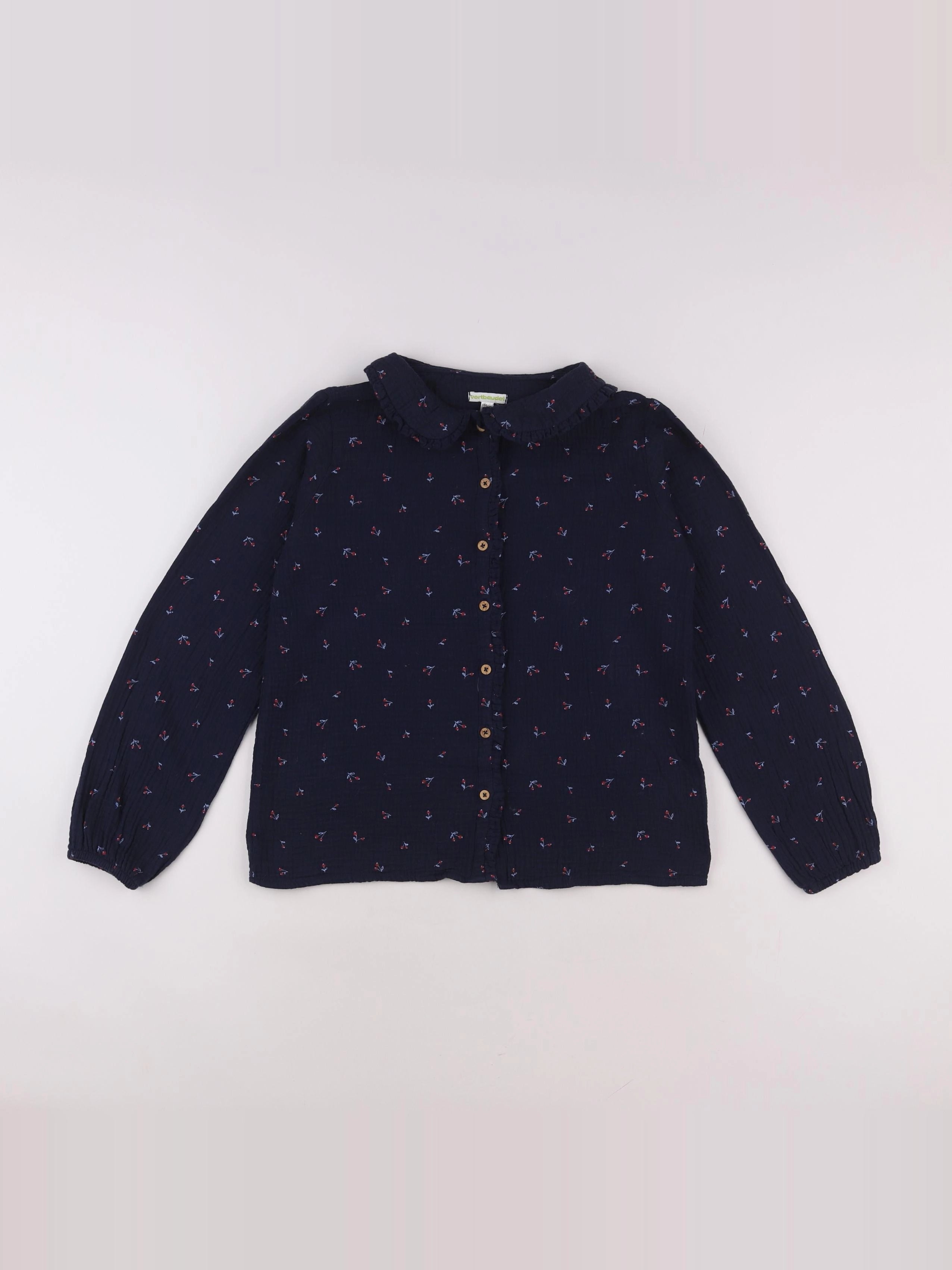 Vertbaudet - blouse bleu - 14 ans