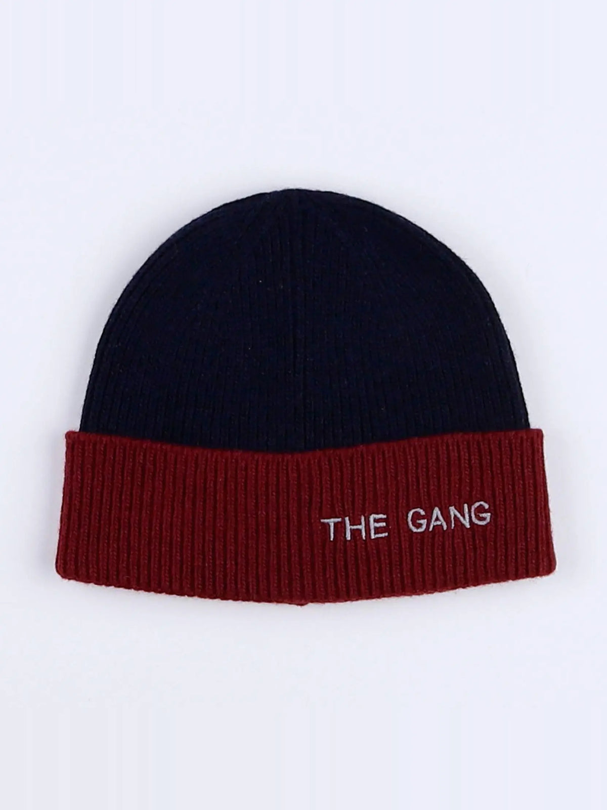 Bonnet "THE GANG" bleu. rouge