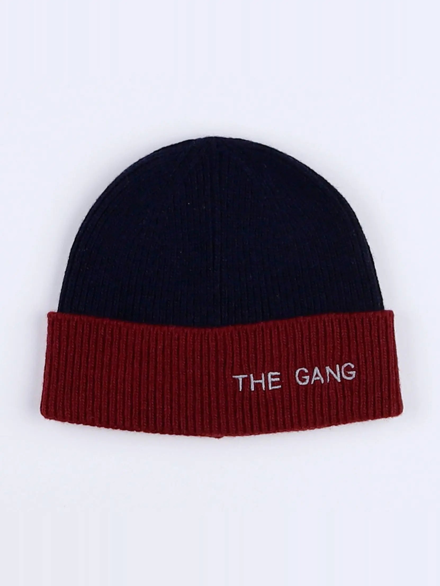 Bonnet "THE GANG" bleu. rouge