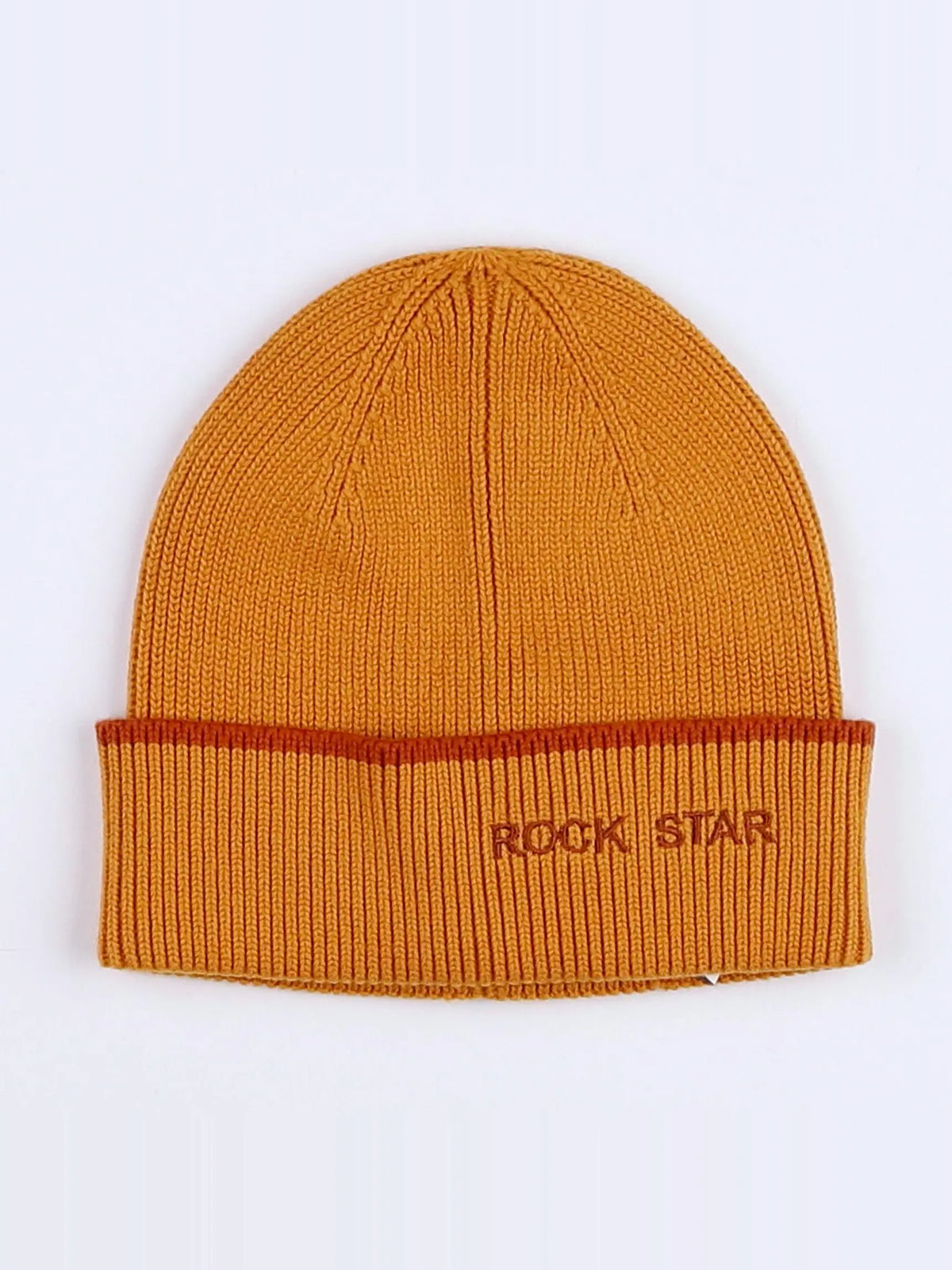 Bonnet "ROCK STAR" jaune. marron