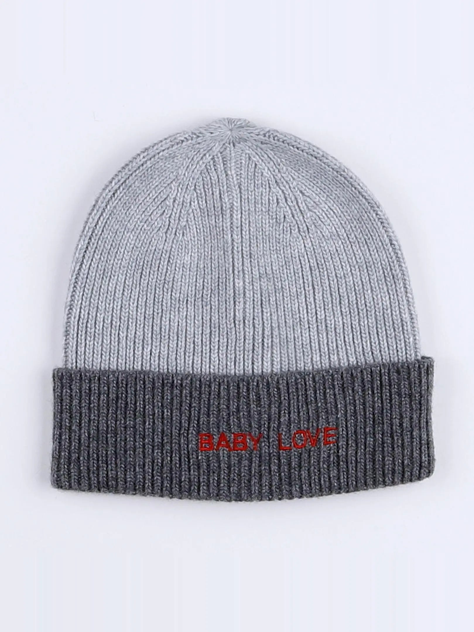 Bonnet "BABY LOVE" gris