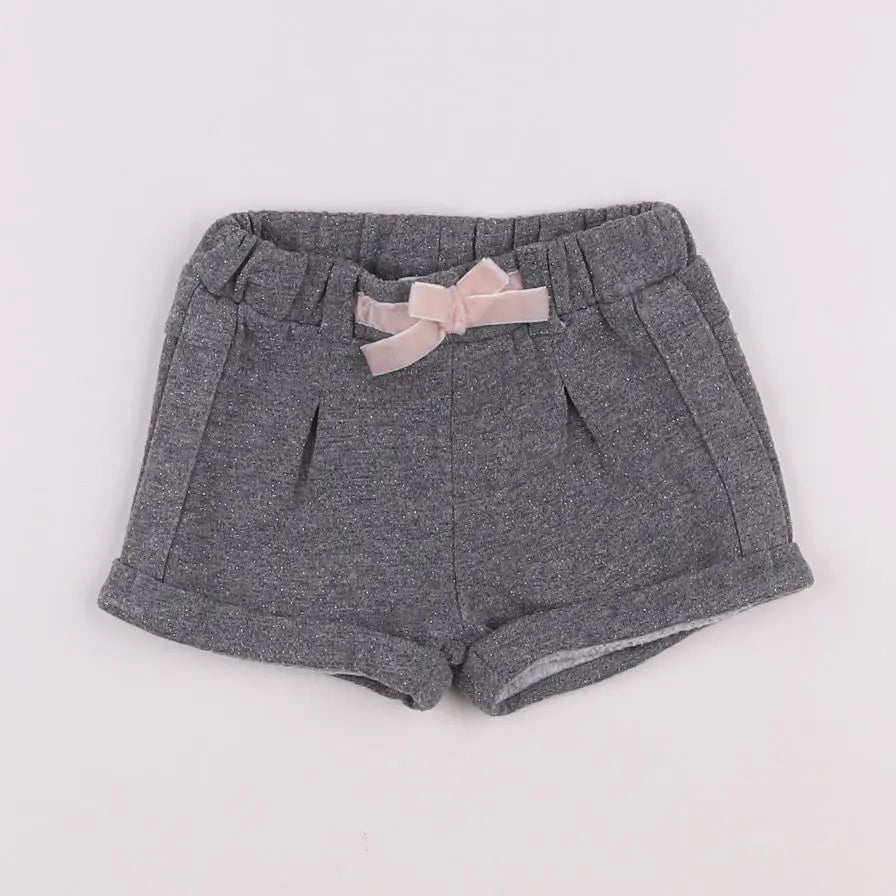 Vertbaudet - short gris - 6 mois
