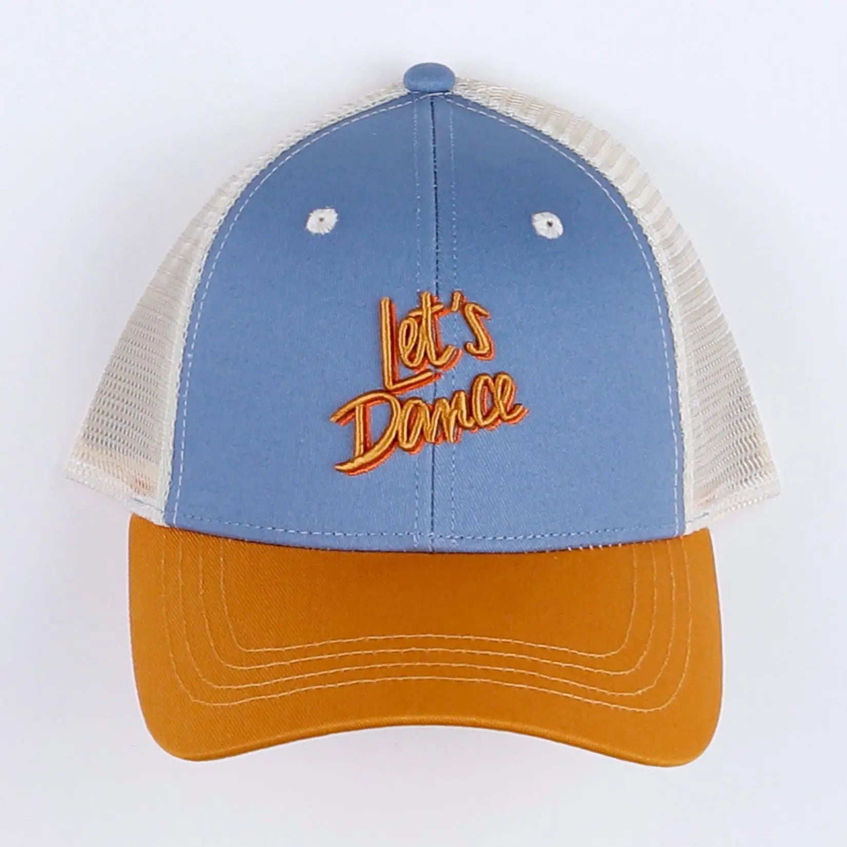 Casquette " LET'S DANCE" bleu. jaune