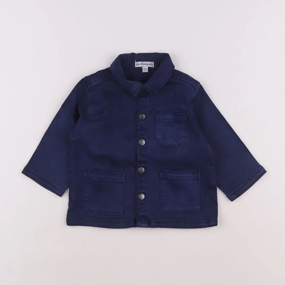 Vertbaudet - chemise bleu - 6 mois