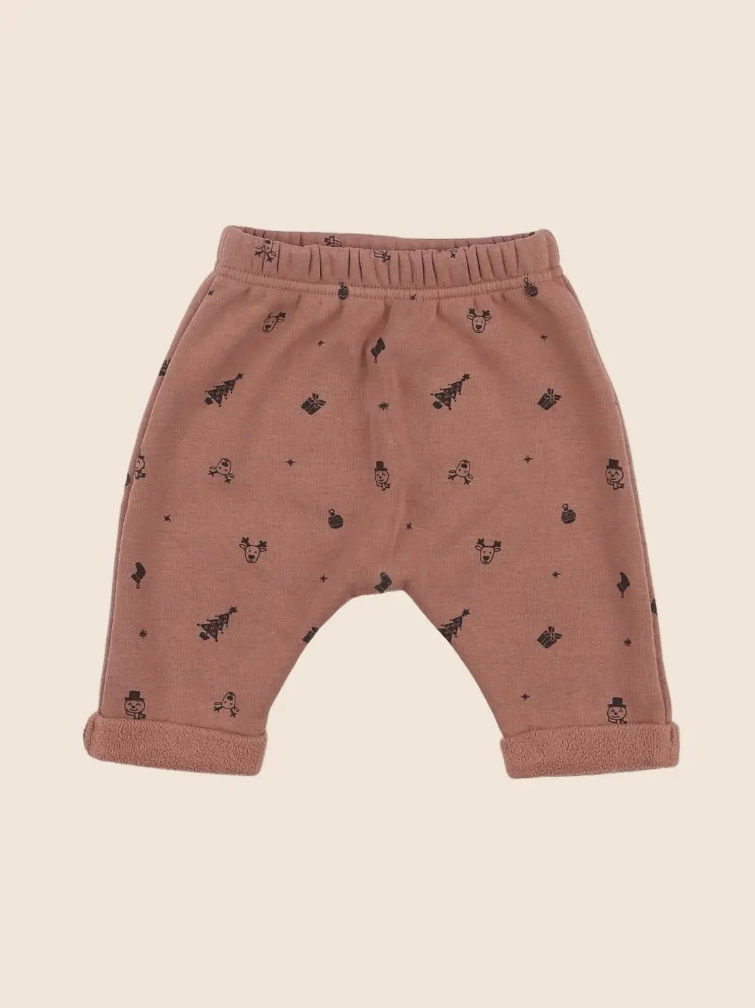 Vertbaudet - sarouel marron - 3 mois