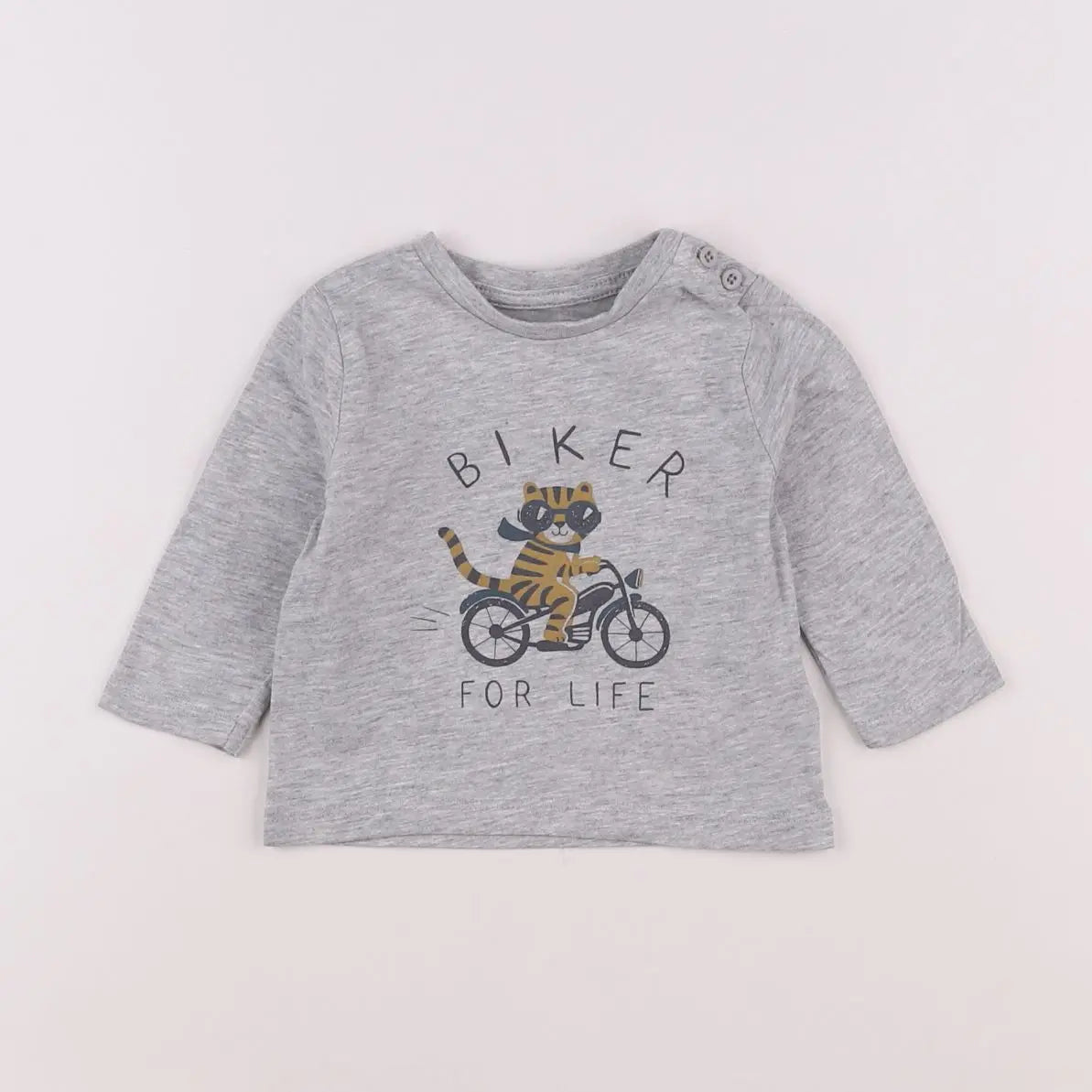 Vertbaudet - tee-shirt gris - 3 mois