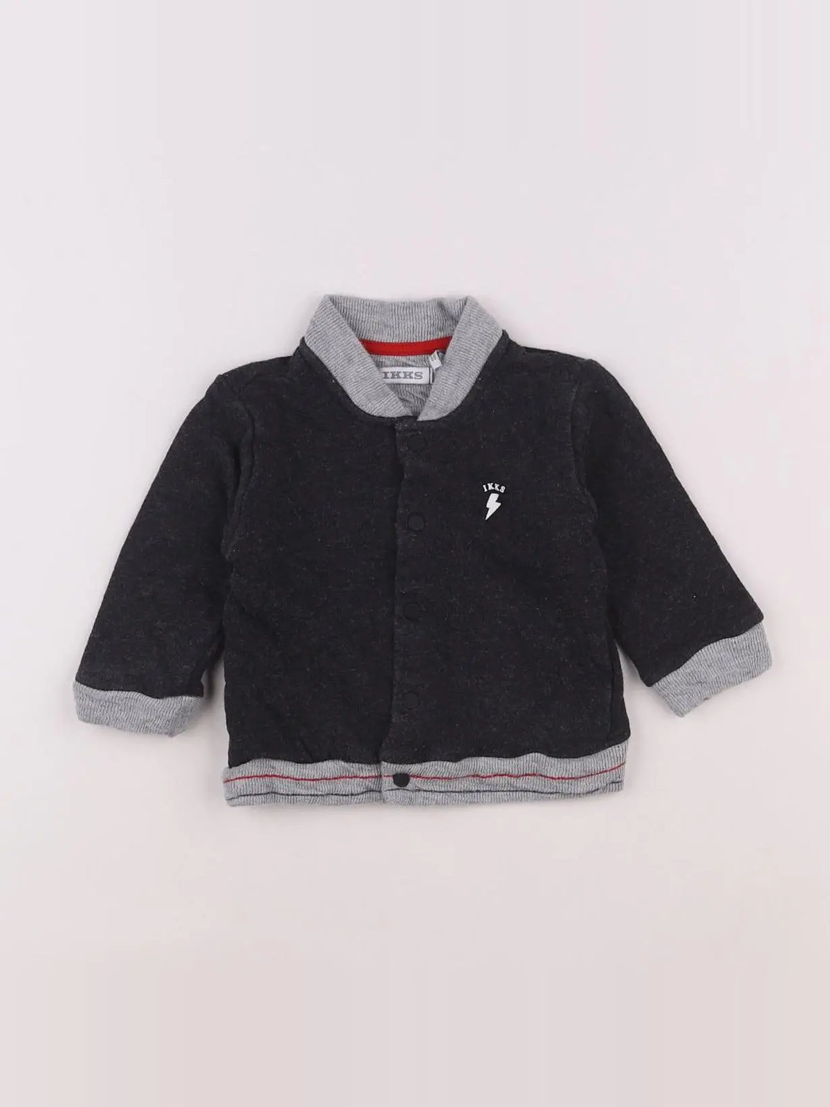 IKKS - sweat gris - 6 mois