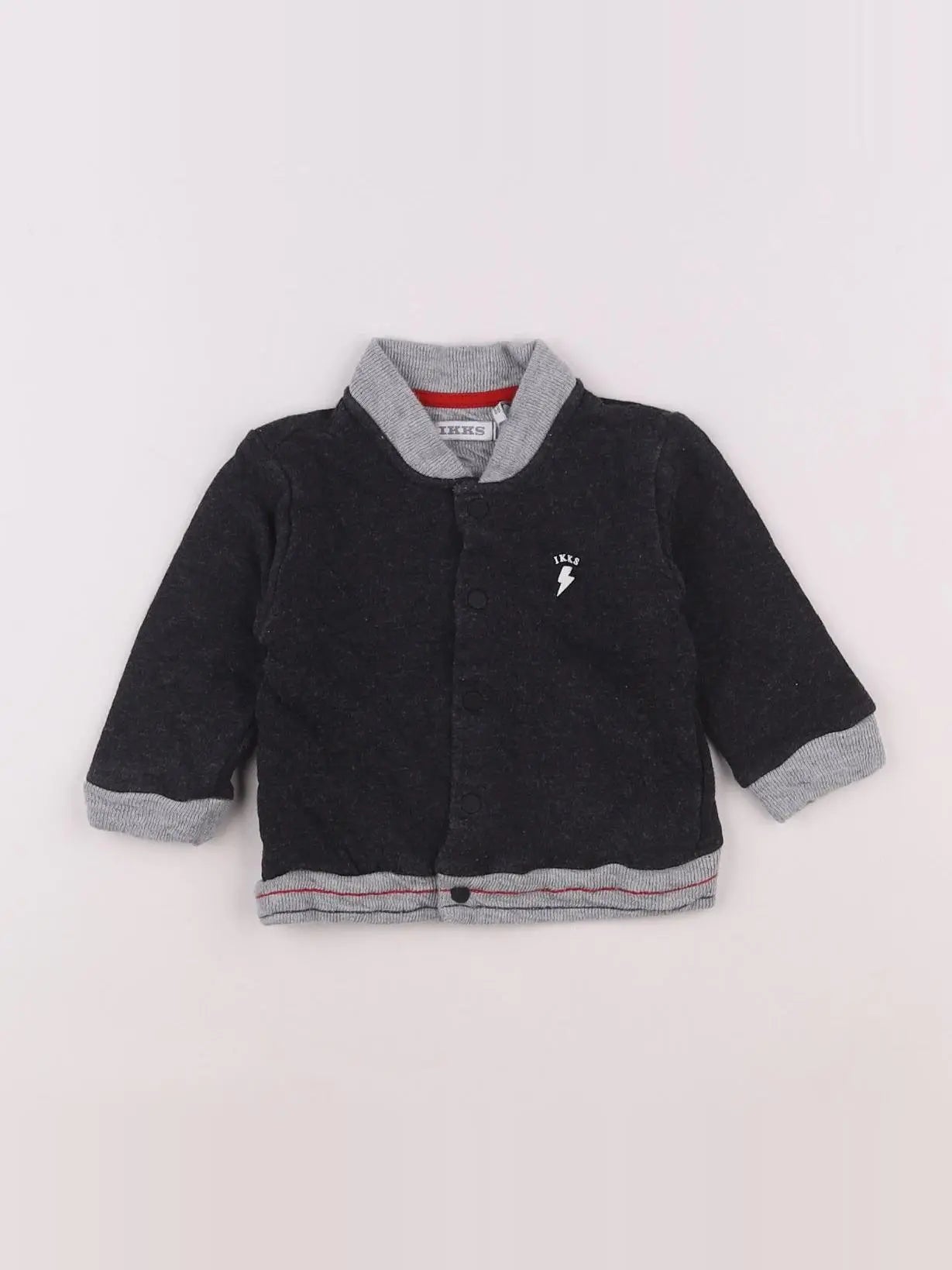 IKKS - sweat gris - 6 mois