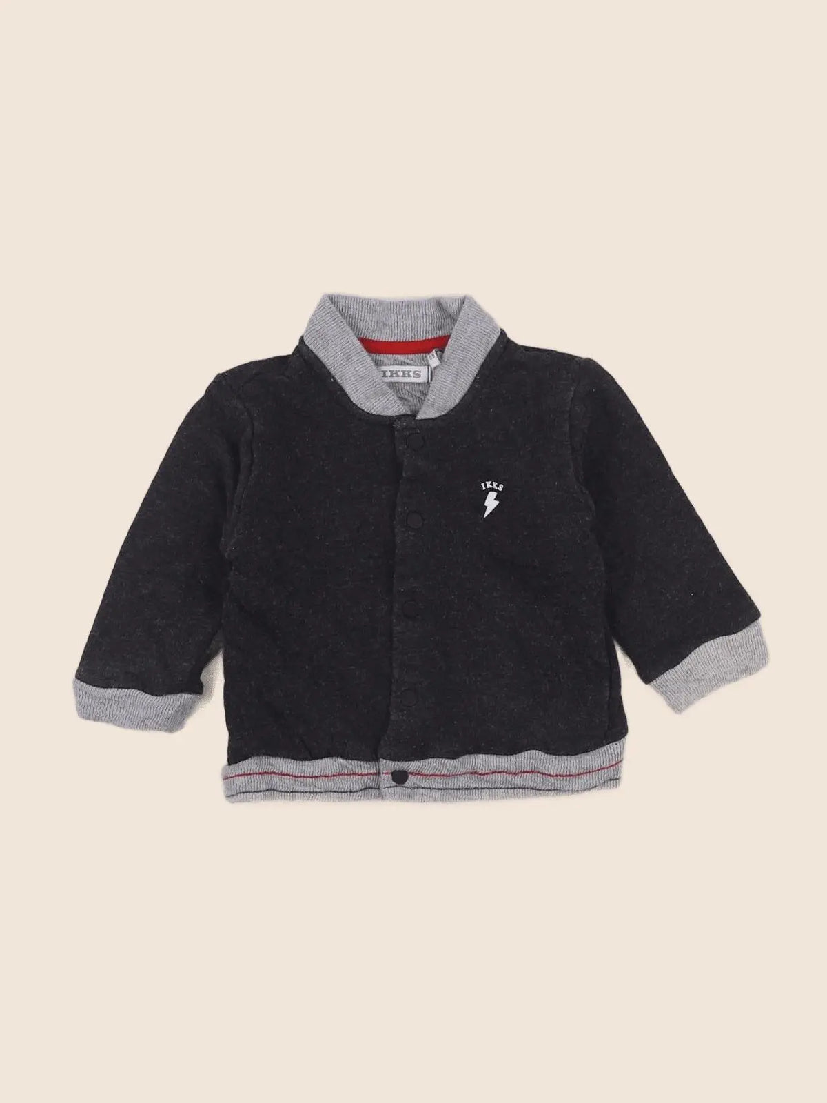 IKKS - sweat gris - 6 mois