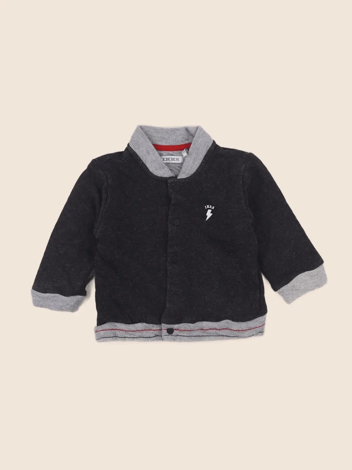 IKKS - sweat gris - 6 mois