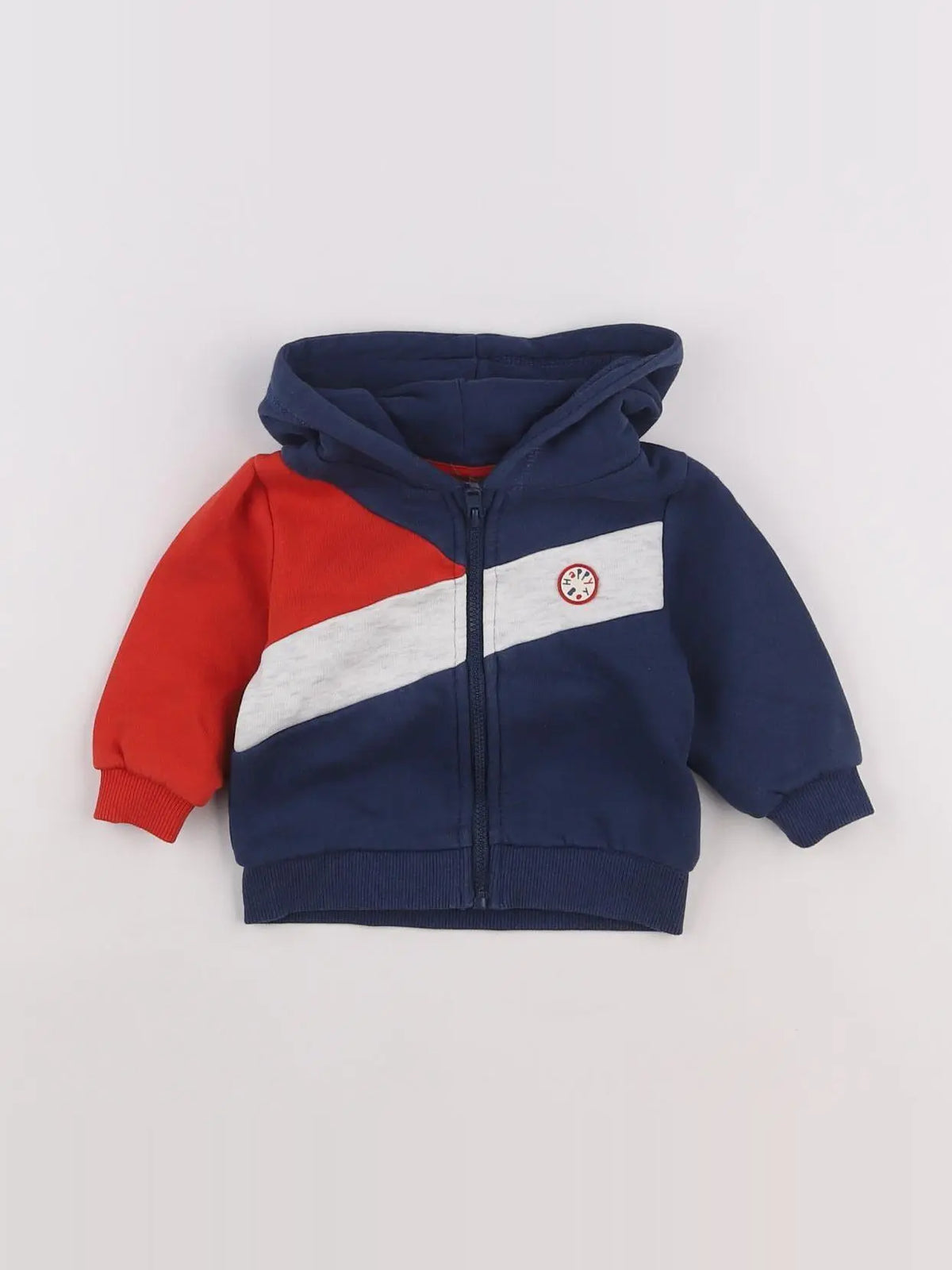 Tape à l'oeil - sweat bleu - 3 mois